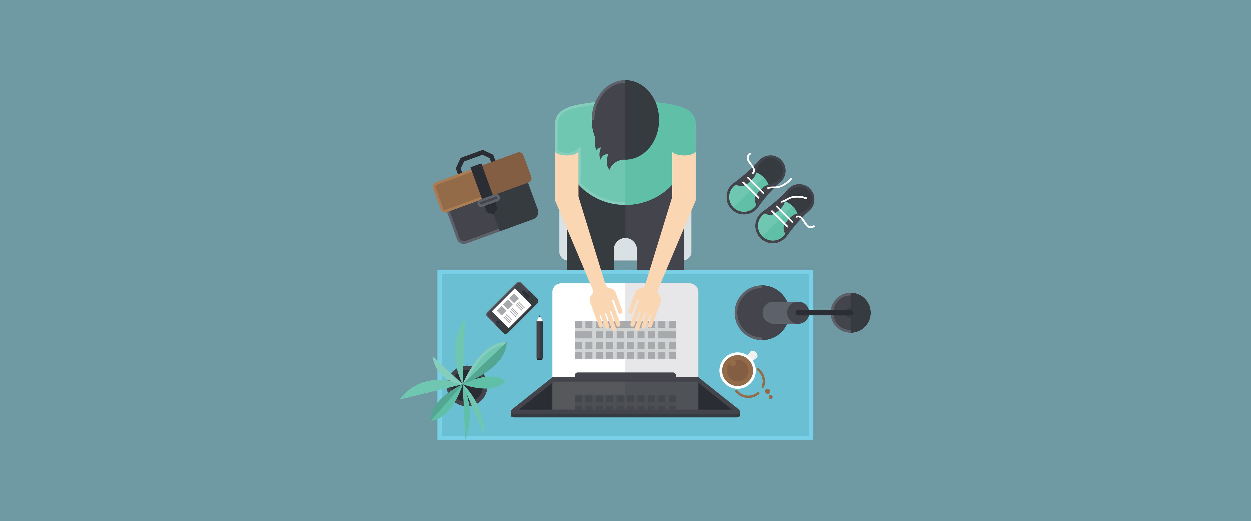 Man working from home