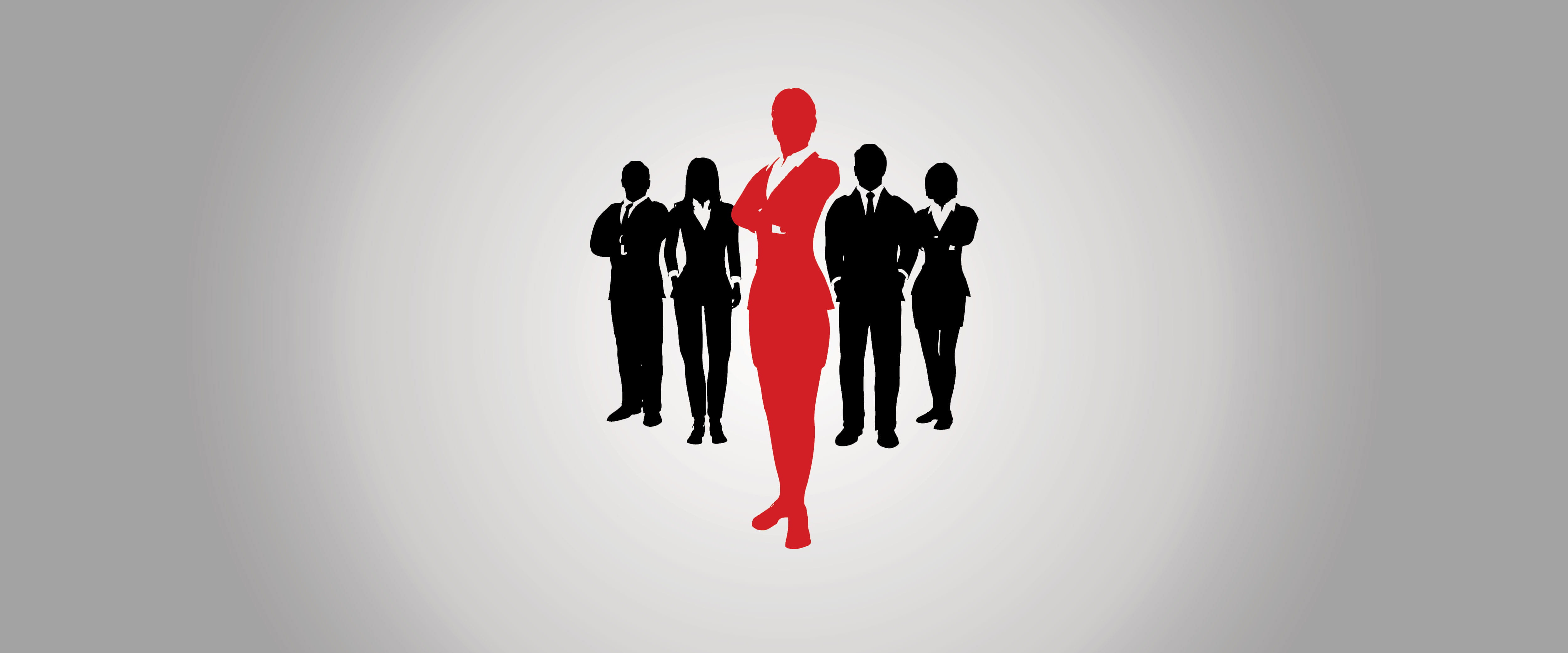 Silhouettes of executives