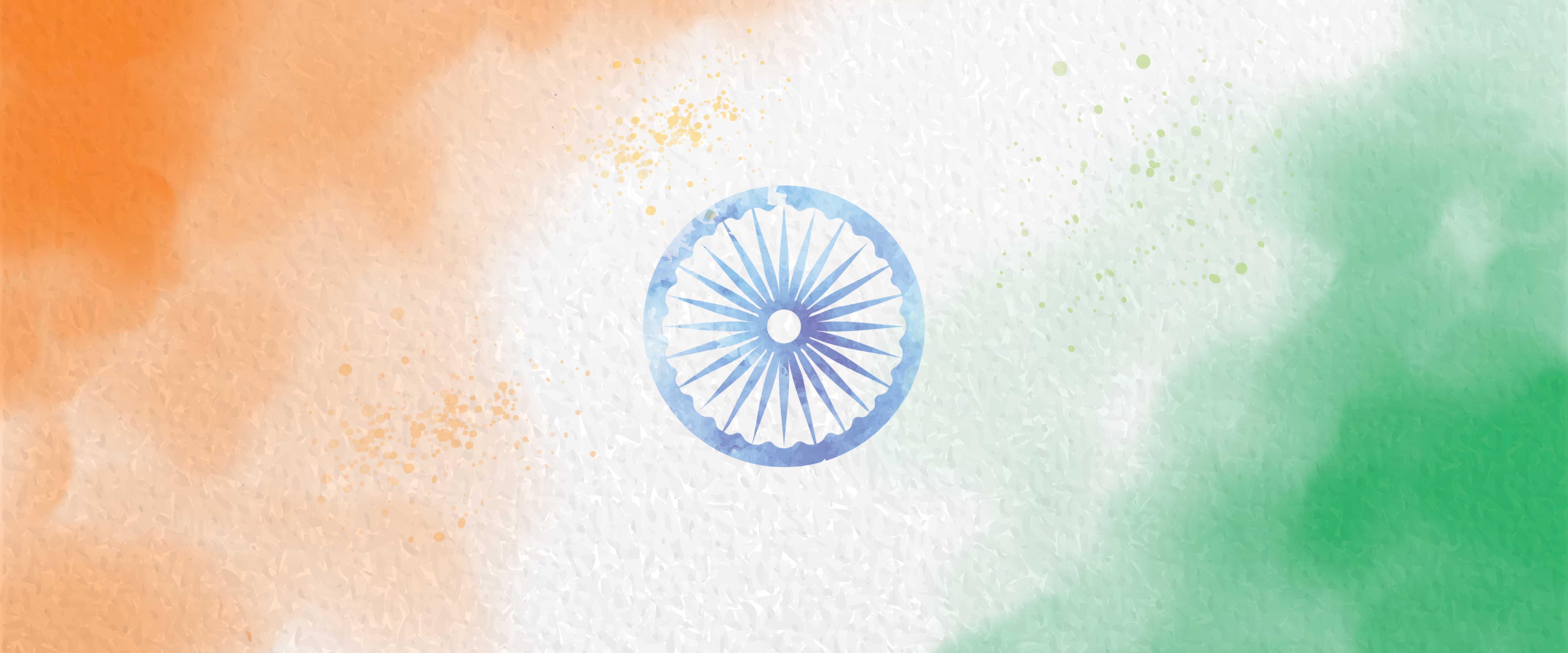 Indian flag colors and chakra