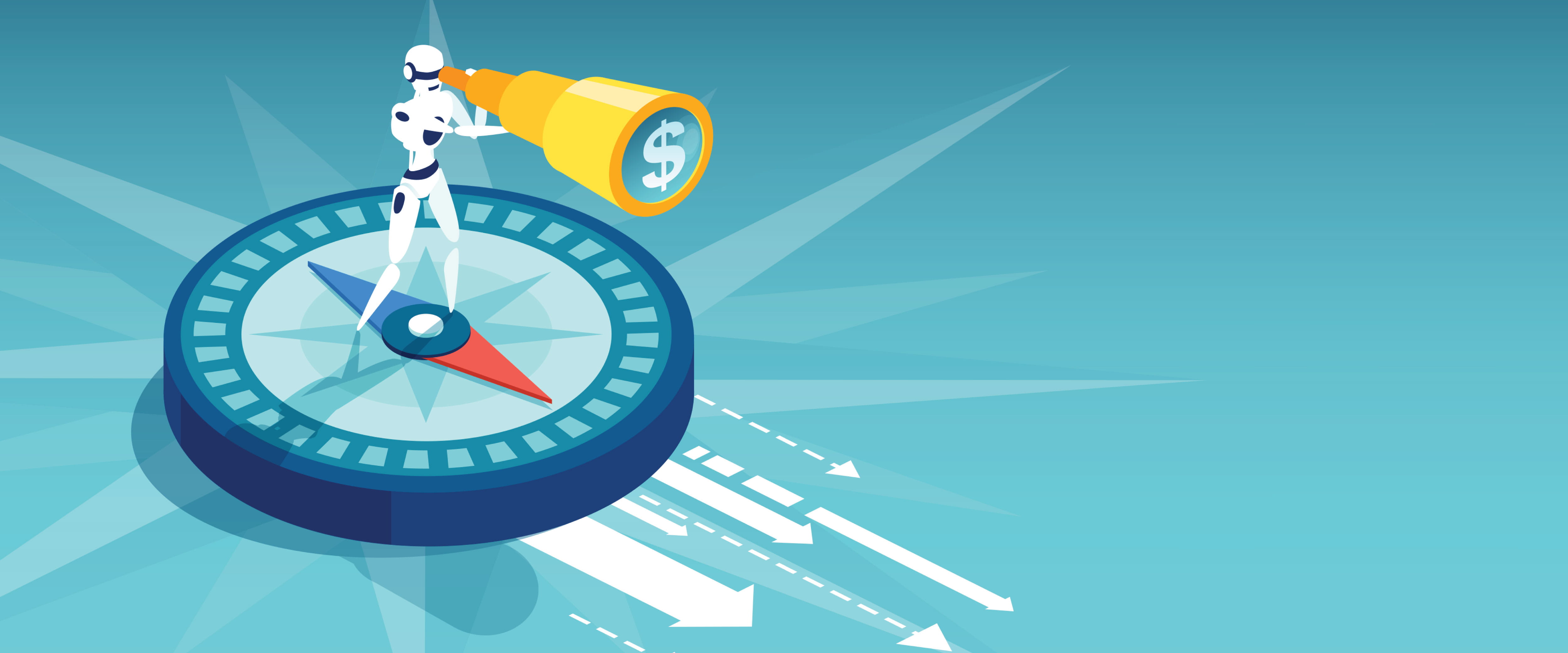 Robot with a spyglass