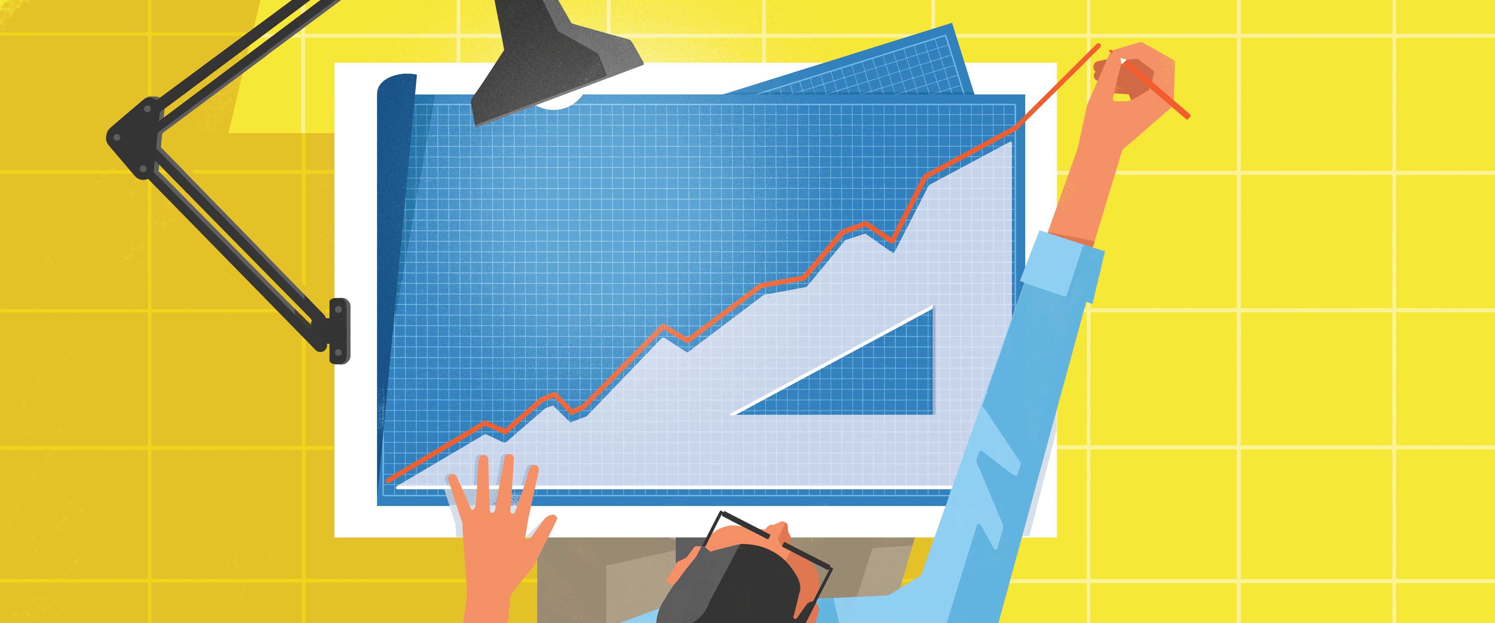 Architect at drafting board