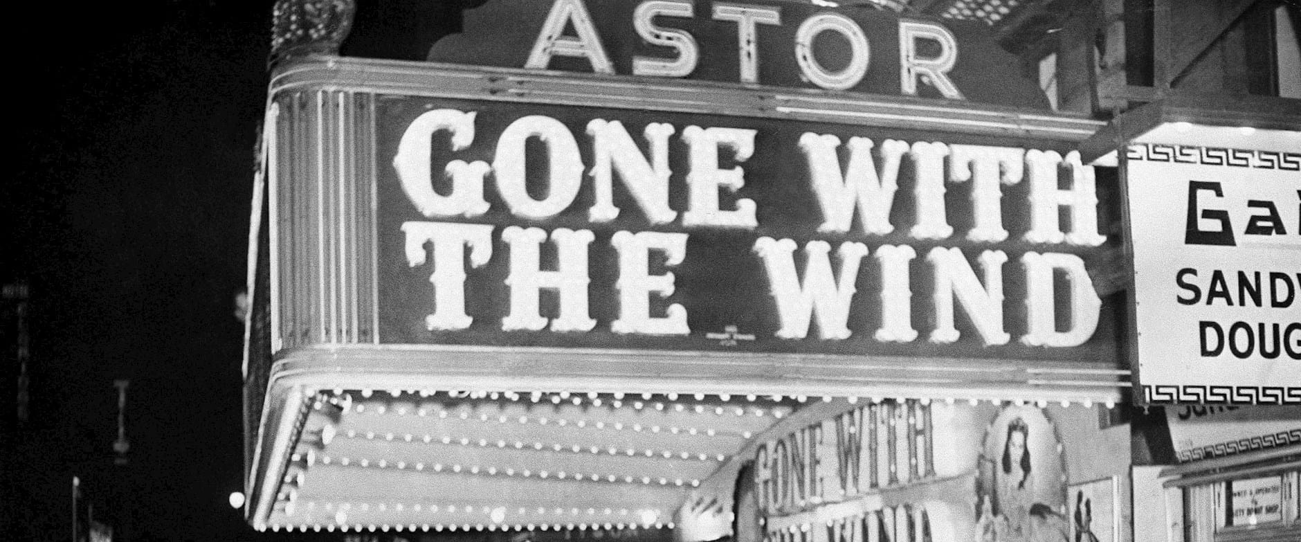 'Gone with the Wind' theater marquee