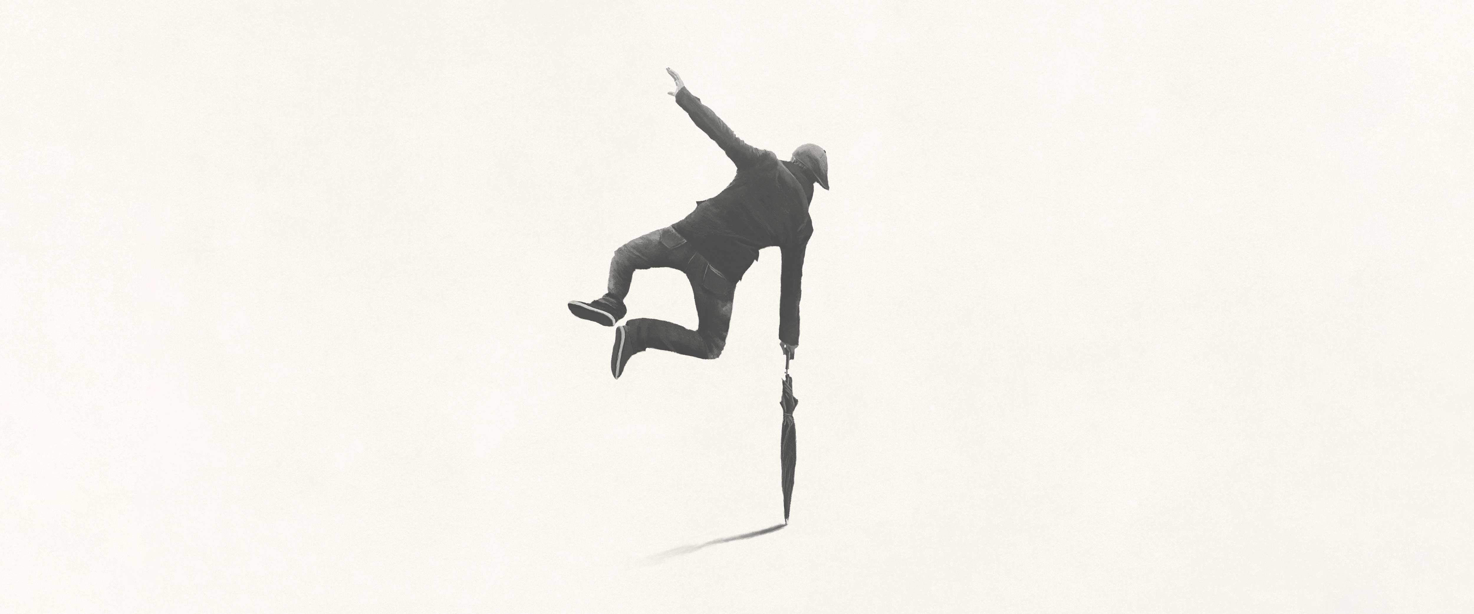 Person jumping for joy