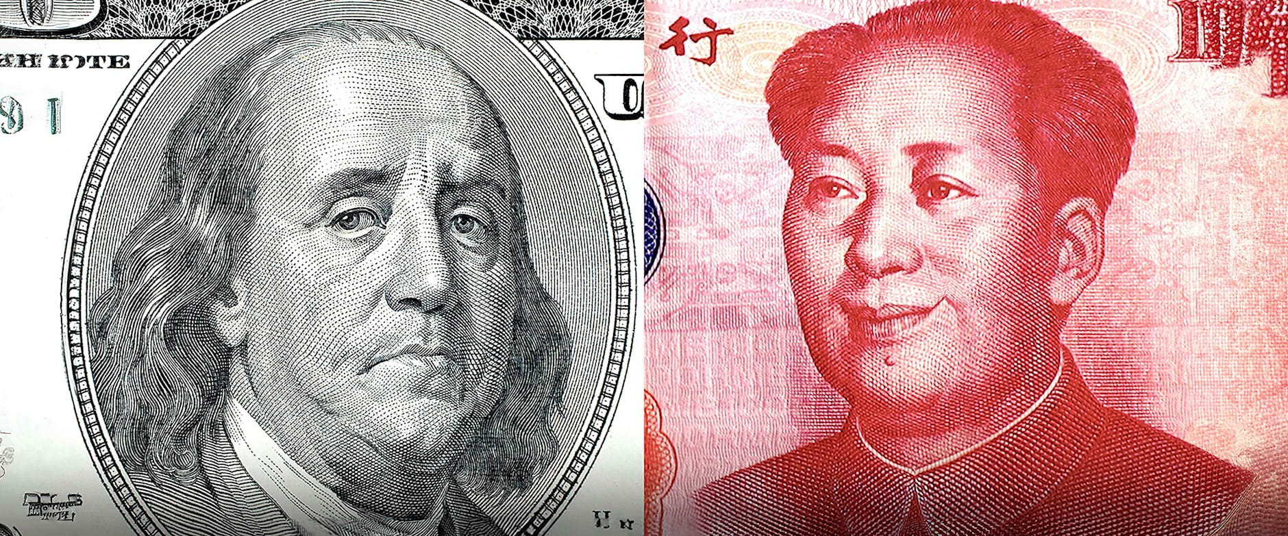 American and Chinese currency