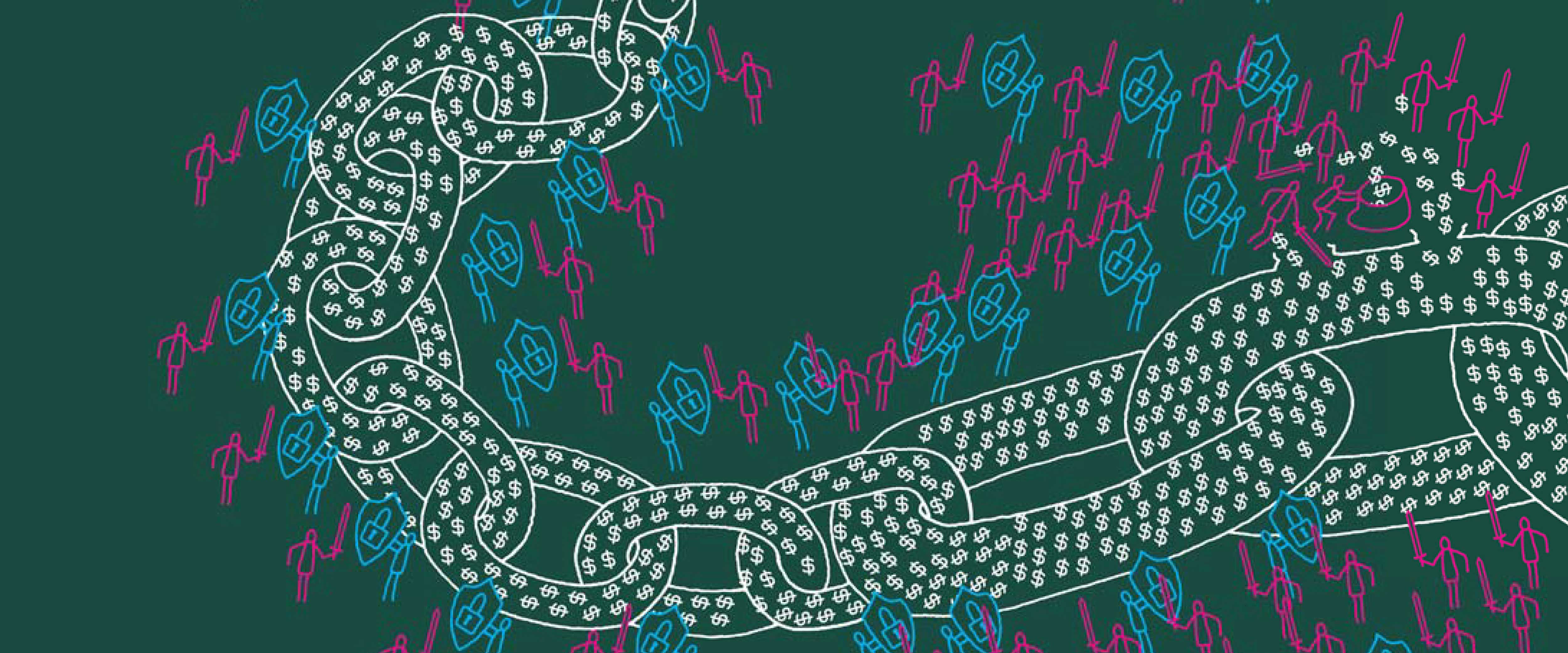 Battle around a blockchain