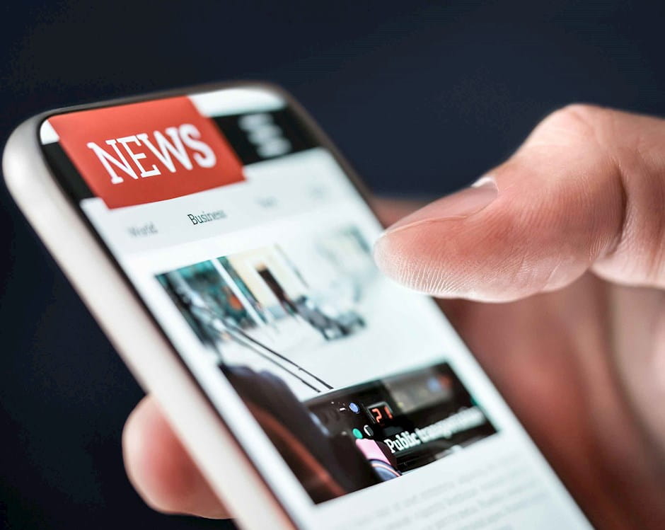 News on smartphone