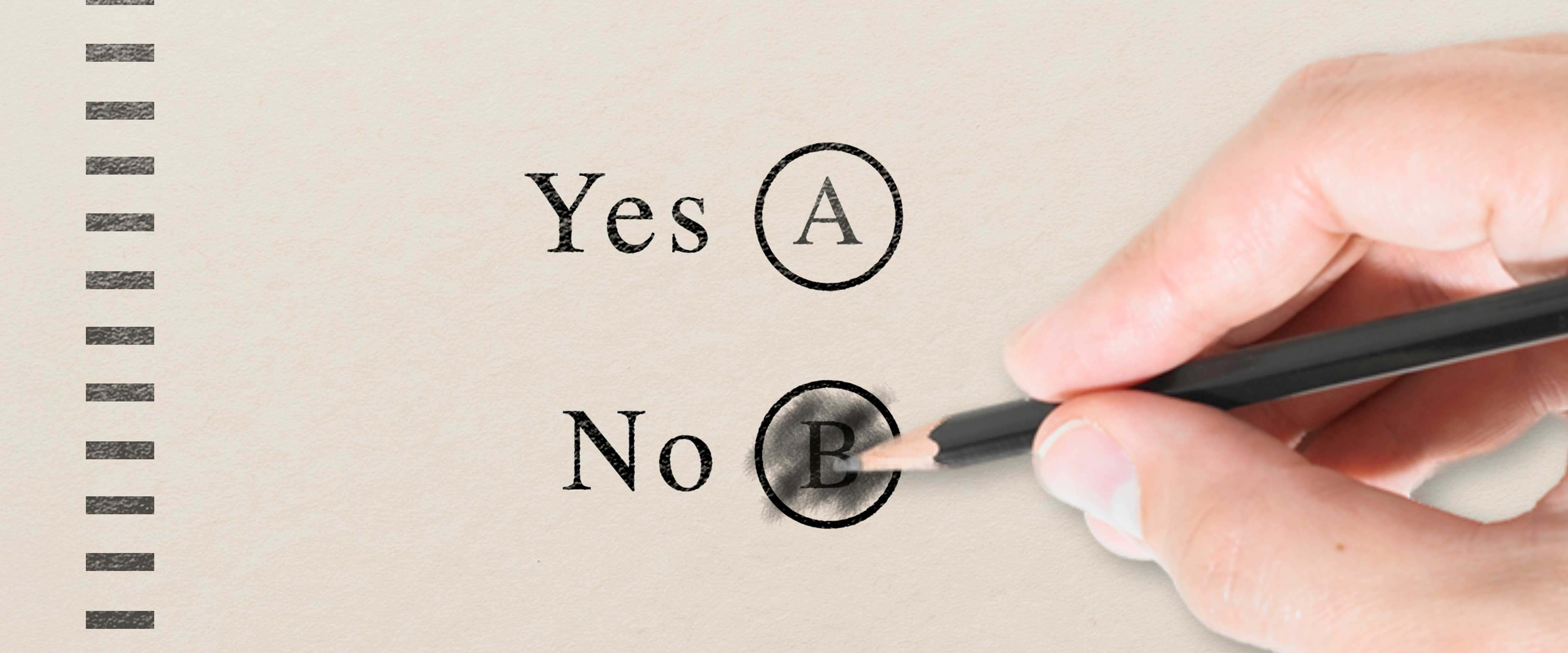 Hand filling in standardized test