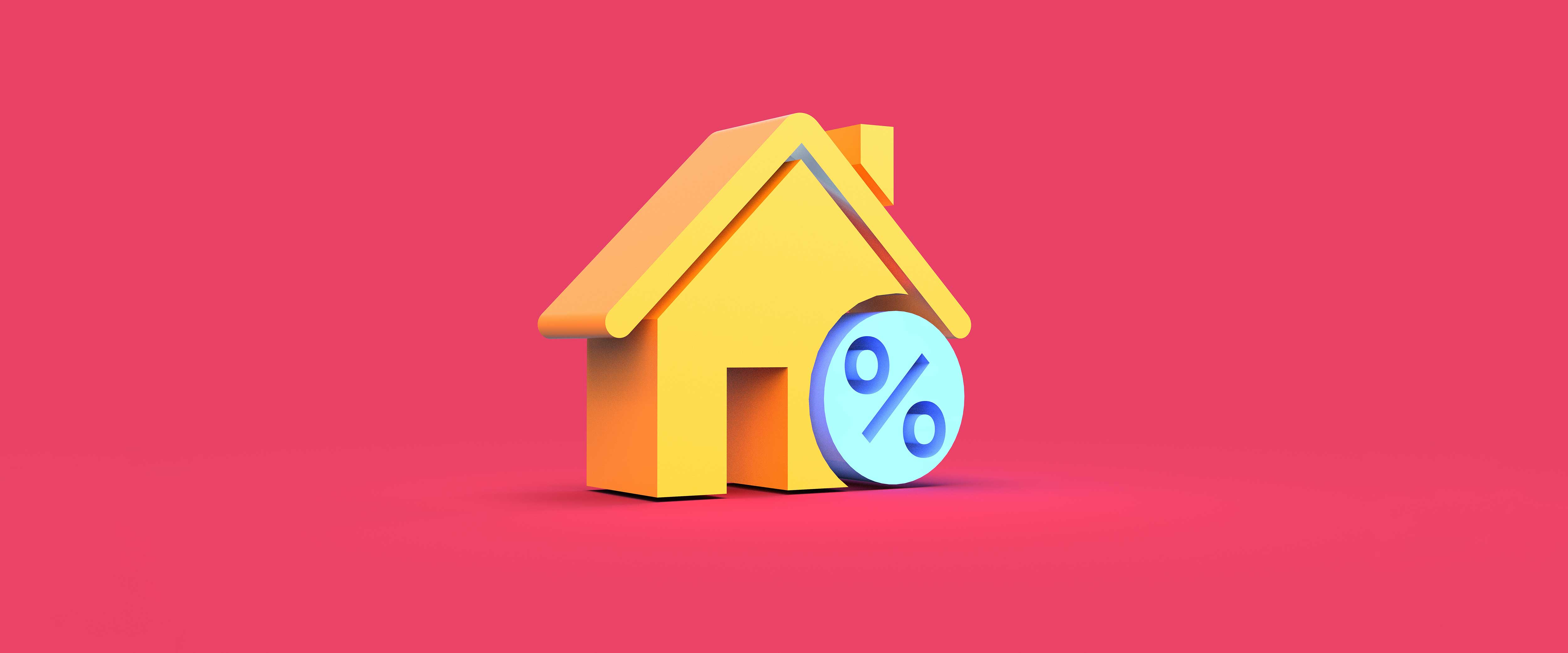 House and percentage symbol