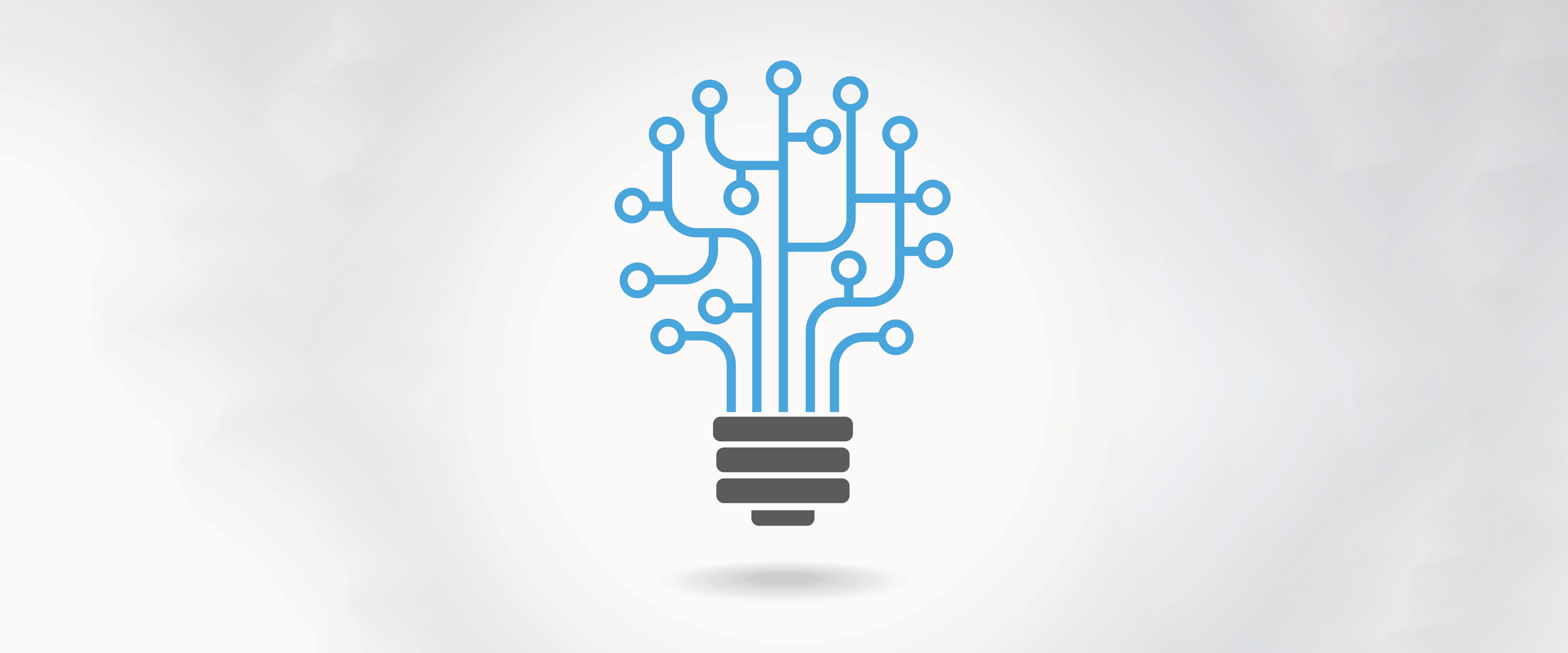 Network in shape of light bulb
