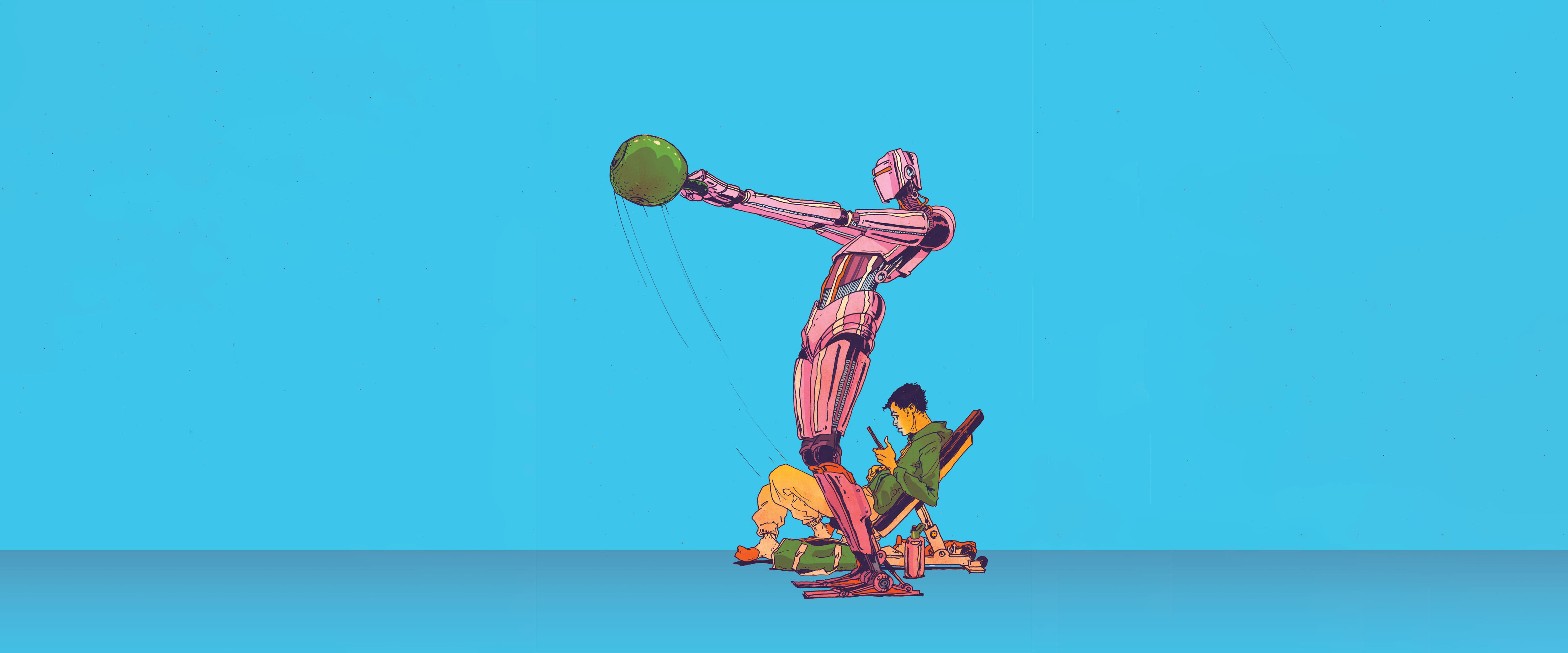 robot exercising