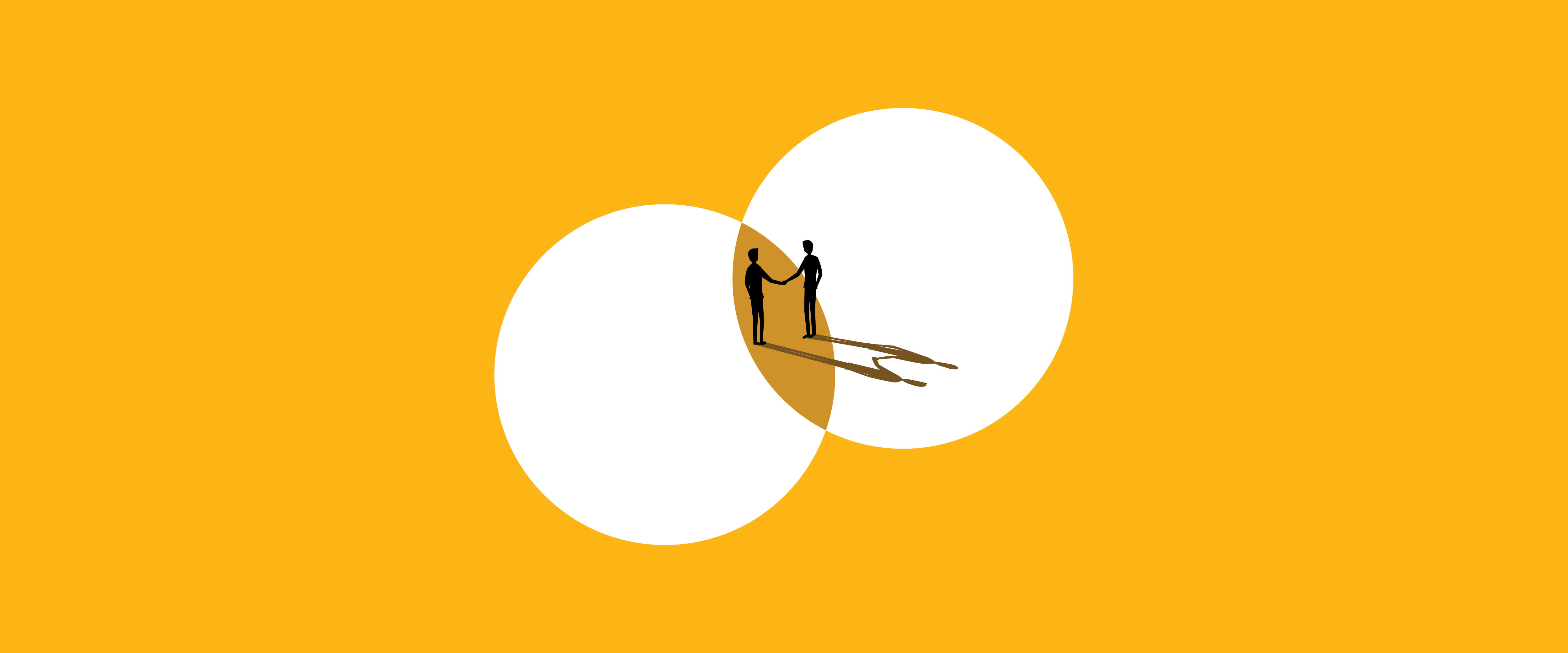 Two people shaking hands