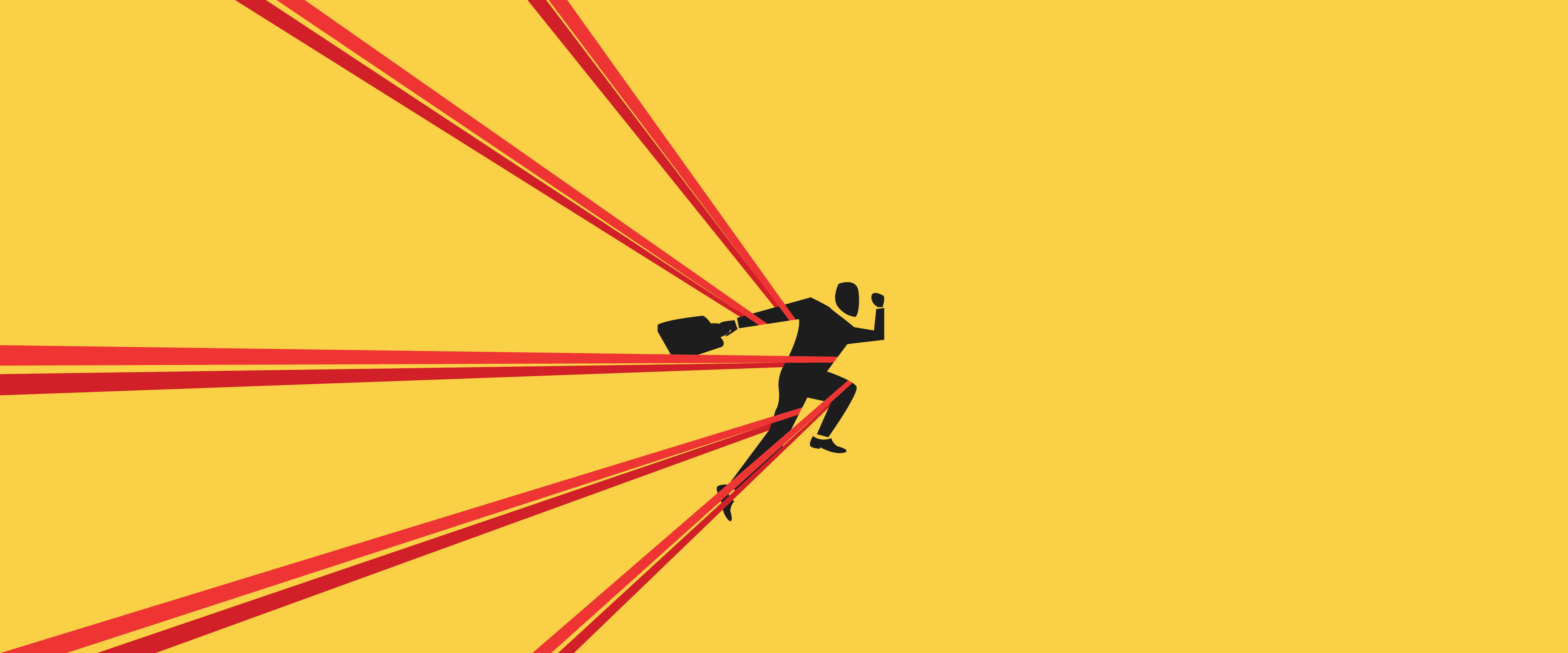 Worker stuck in red tape