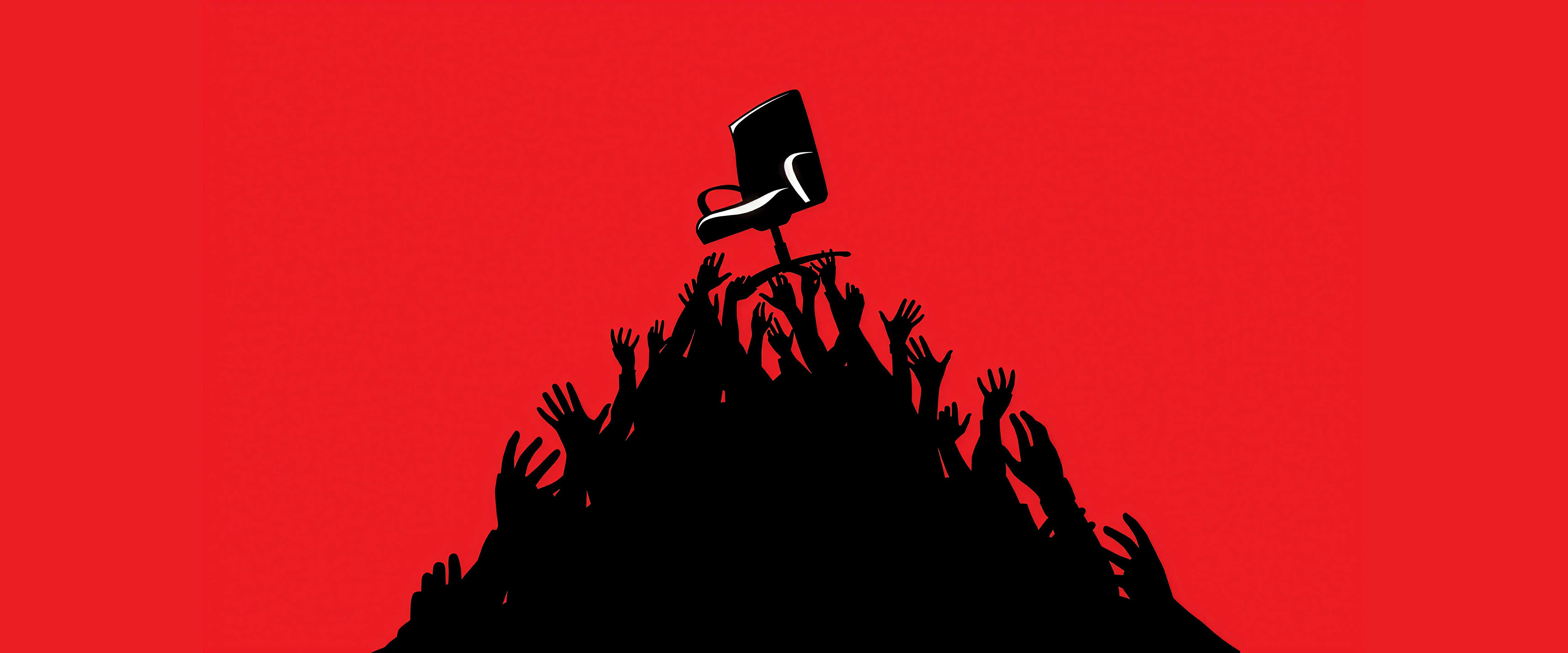 Hands reaching for office chair