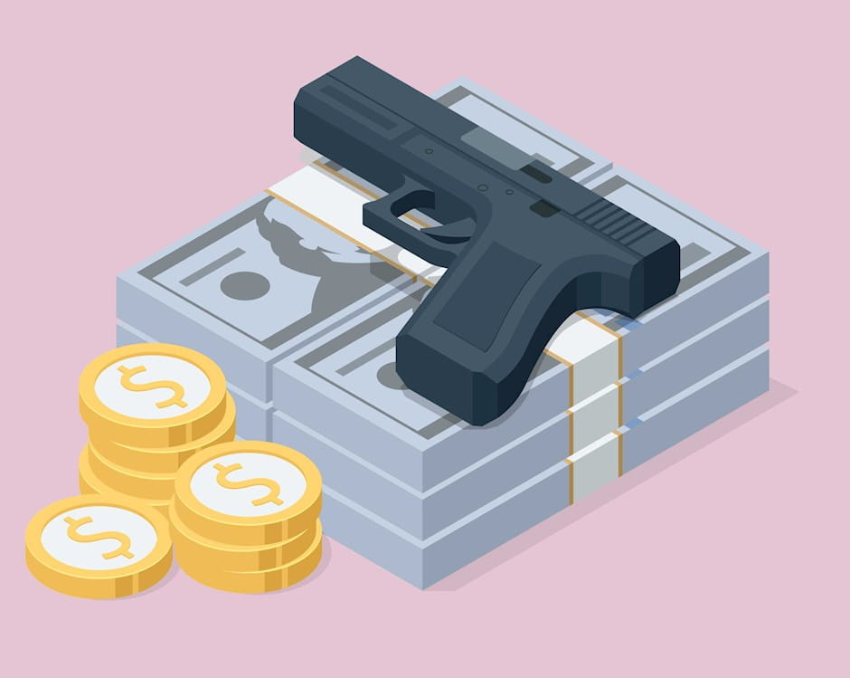 Gun and money
