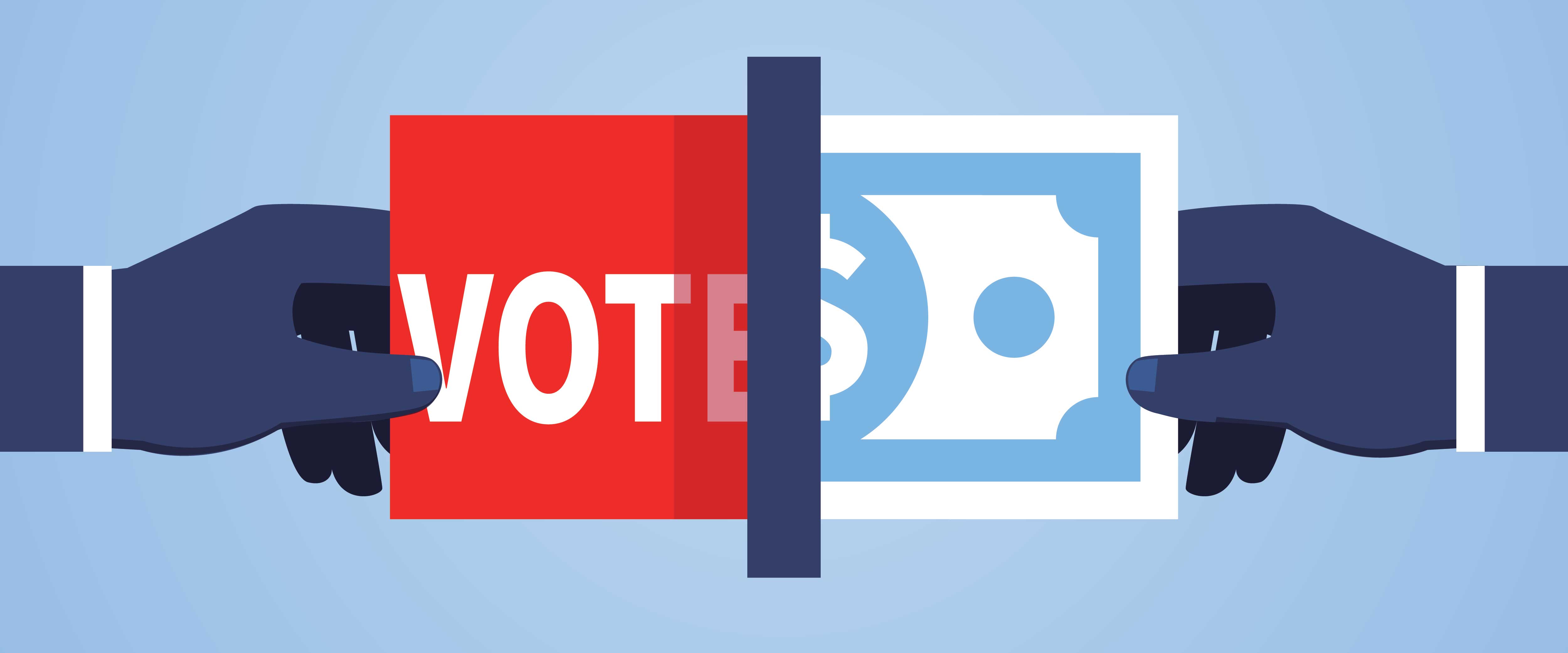 Ballot turning into a dollar