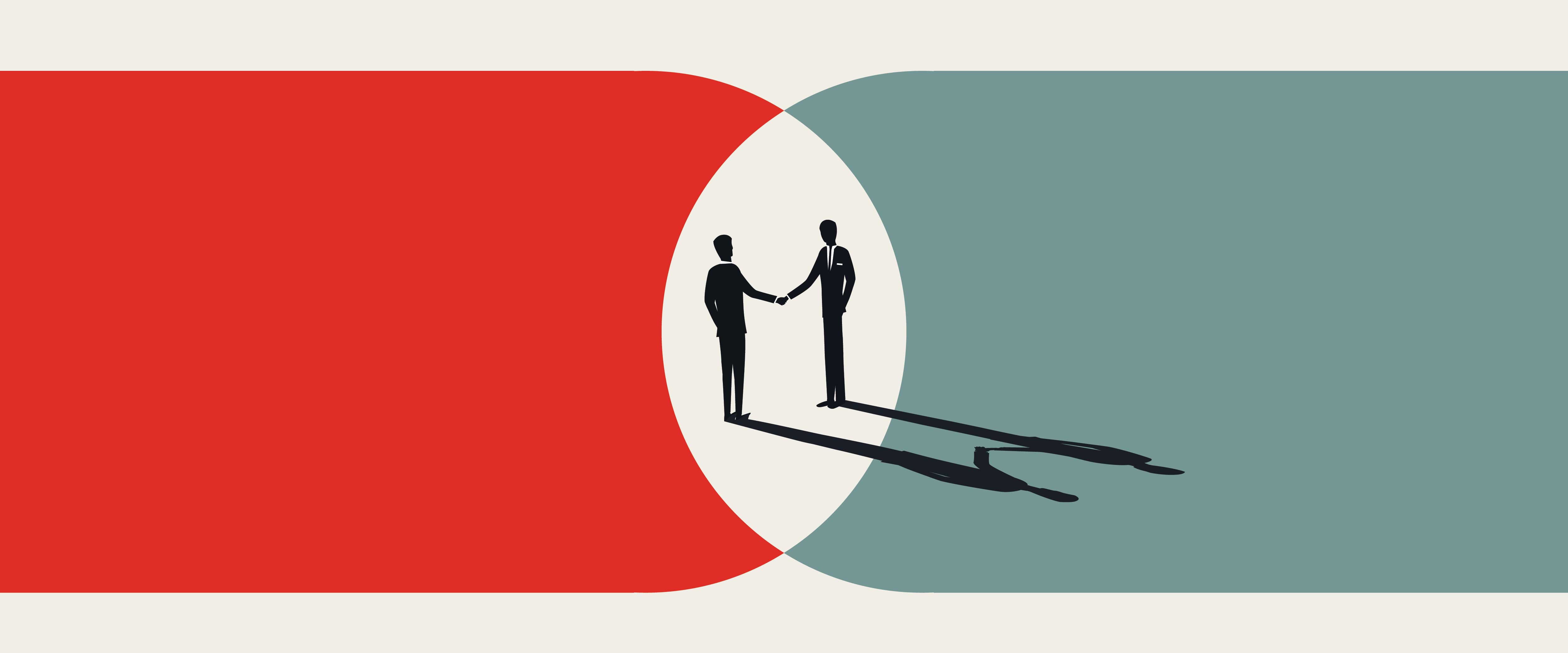 Men shaking hands
