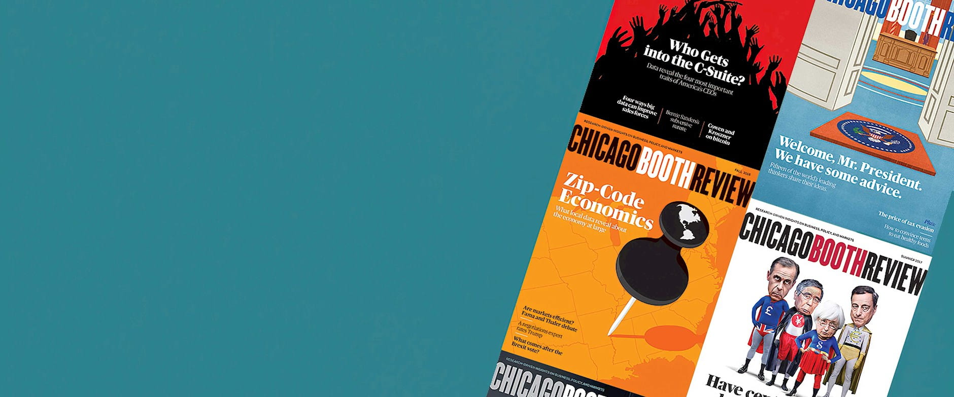 Chicago Booth Review magazine covers
