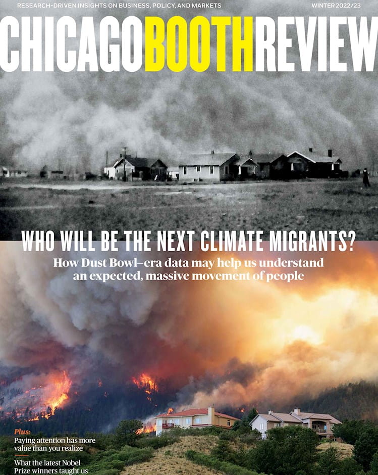 Chicago Booth Review Issue Cover | Winter 2022-23