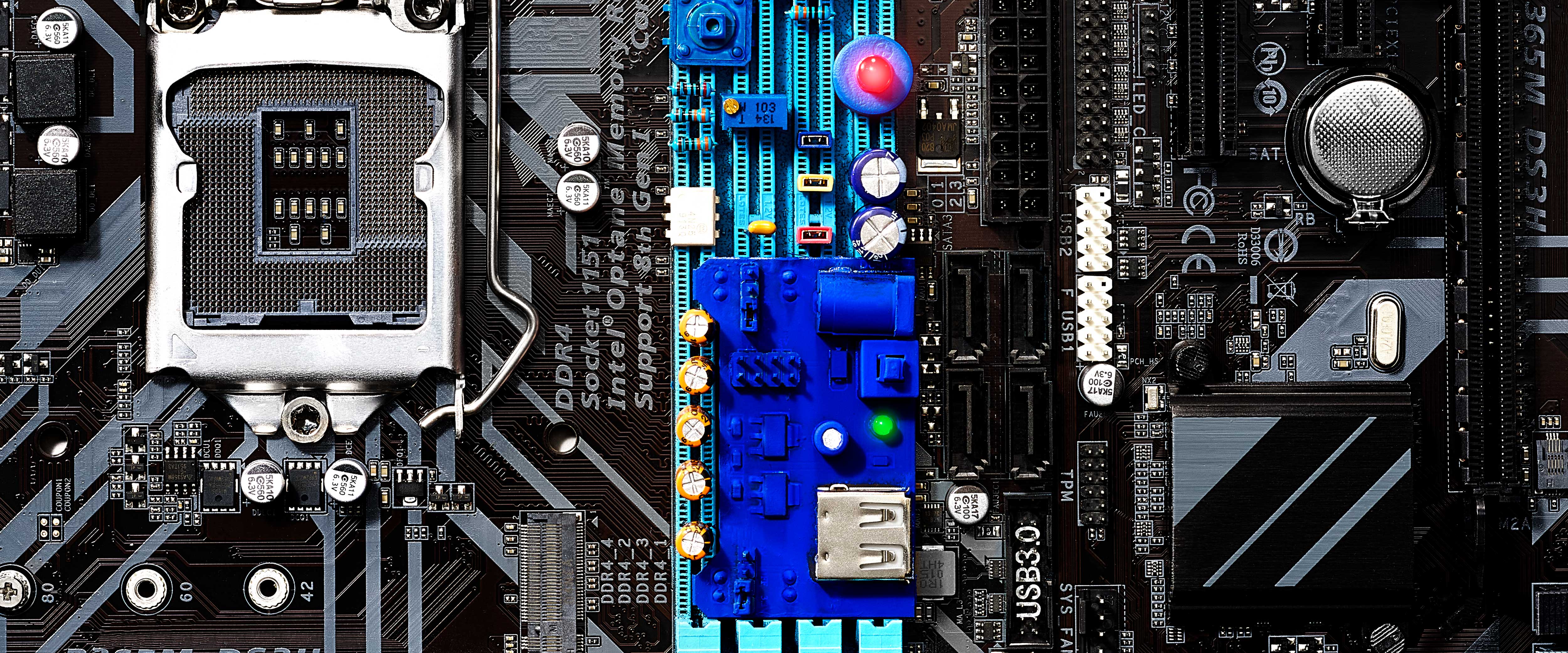 Motherboard of a machine