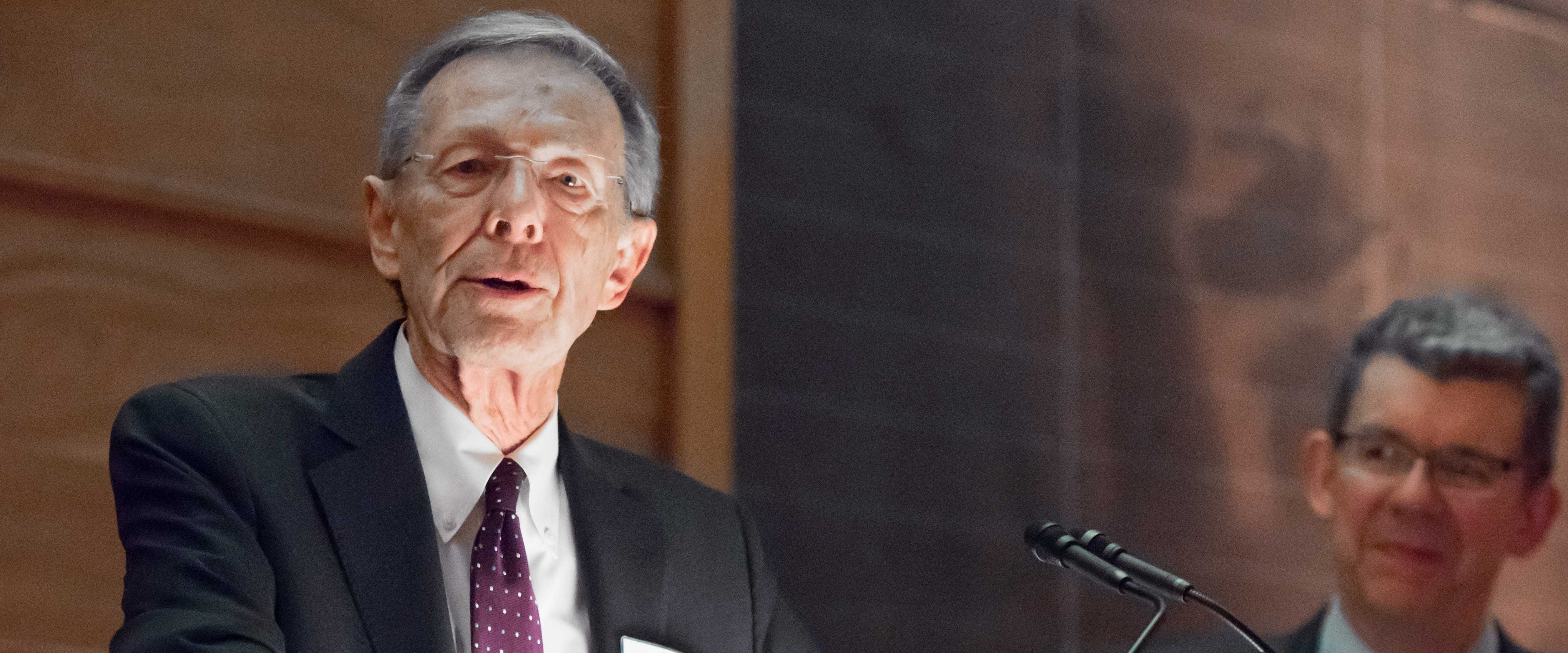 Harry Davis speaking at the faculty awards