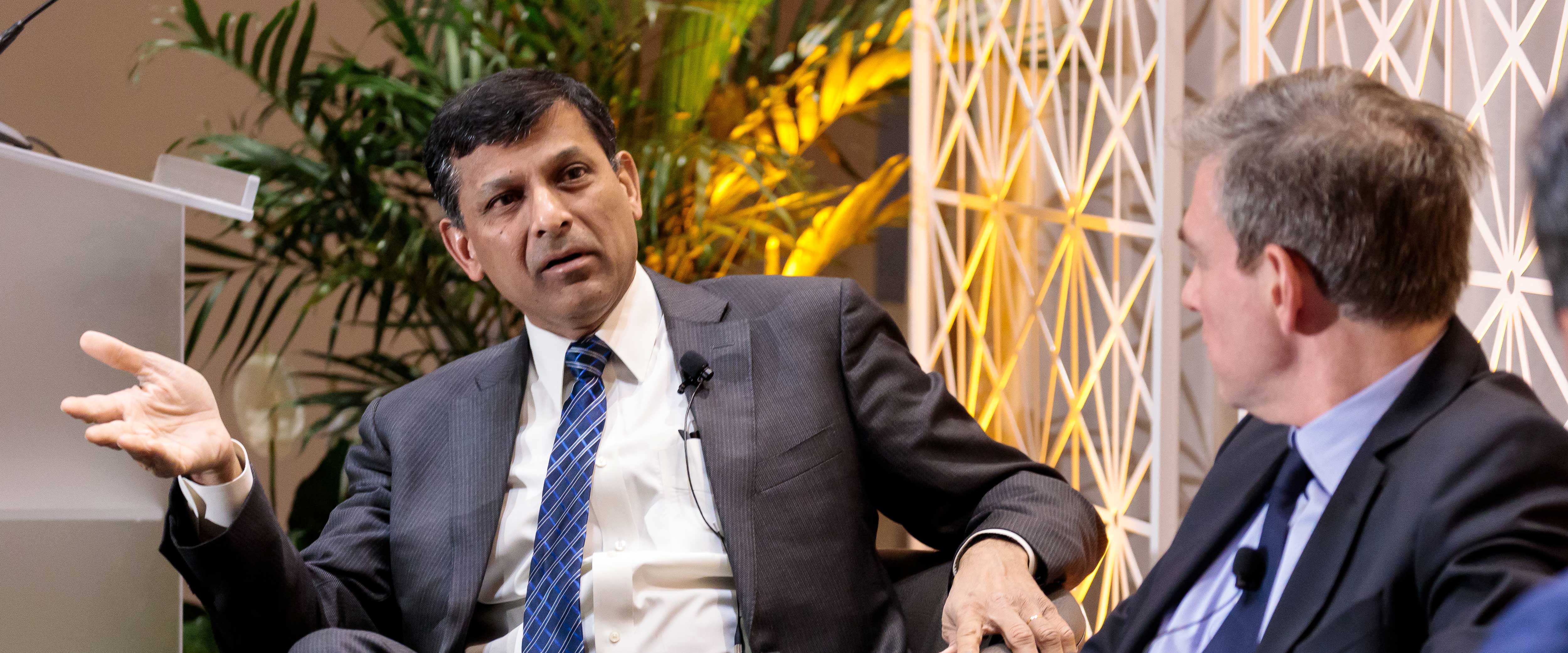 Raghuram Rajan speaking at Meeting of the Minds
