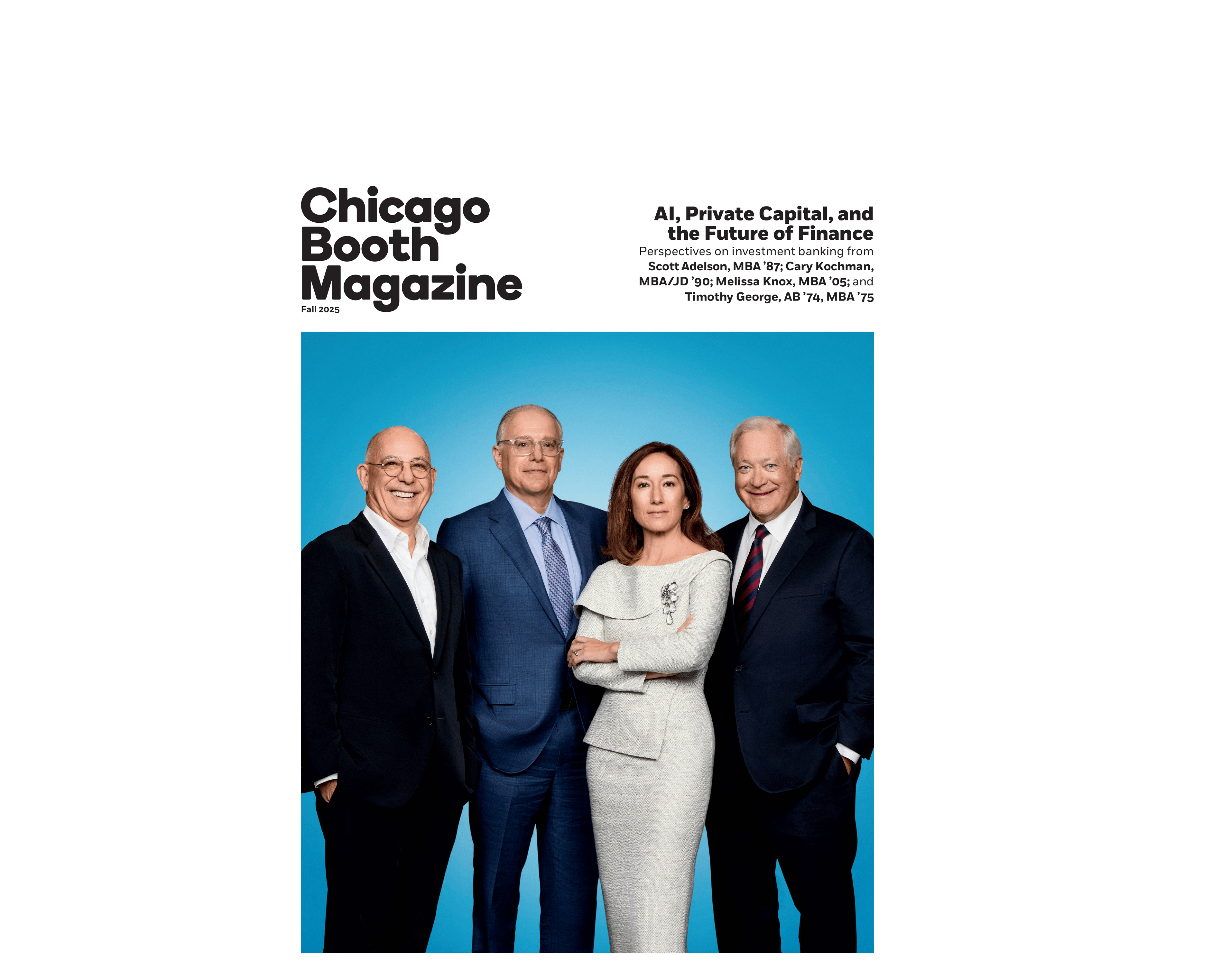 Fall 2025 cover of Chicago Booth Magazine