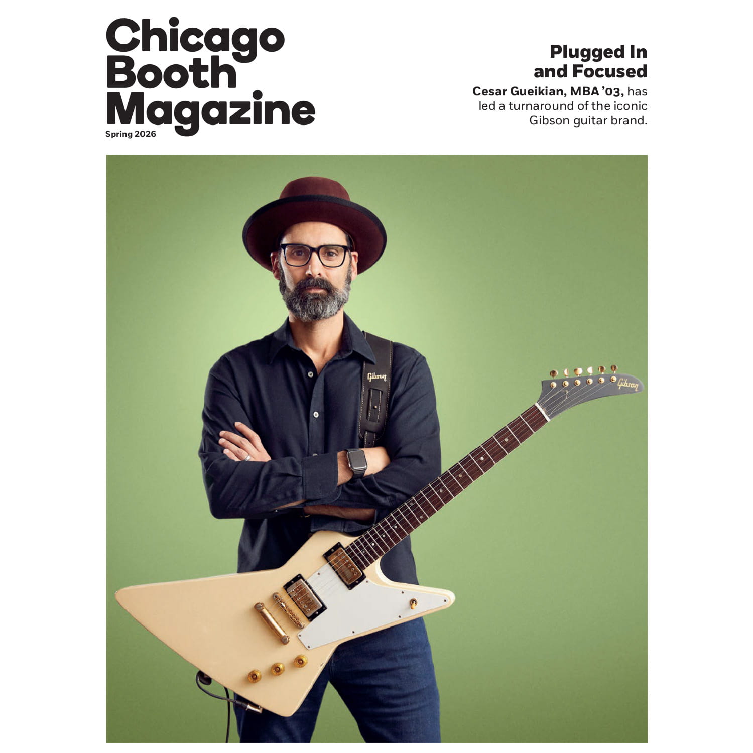 Cesar Gueikian on the cover of Chicago Booth Magazine, Spring 2026