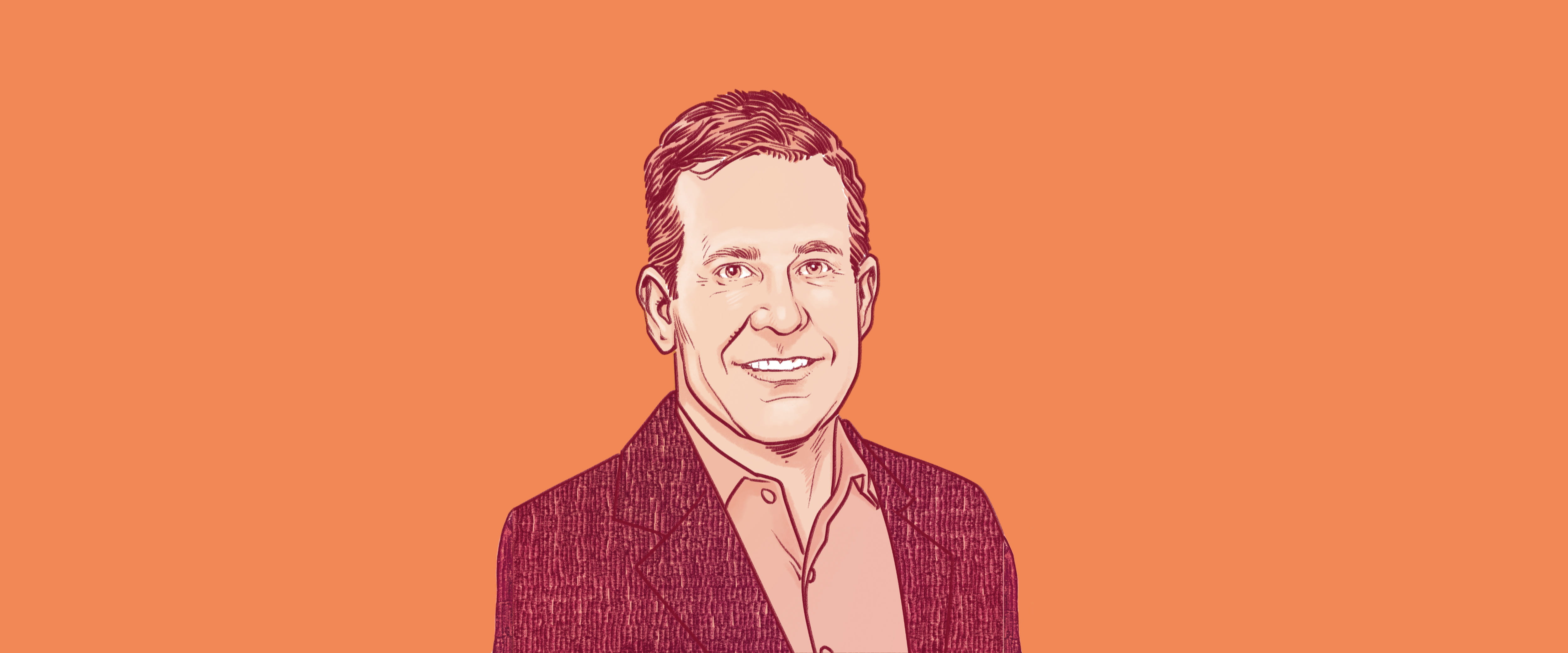 An illustration of David King.
