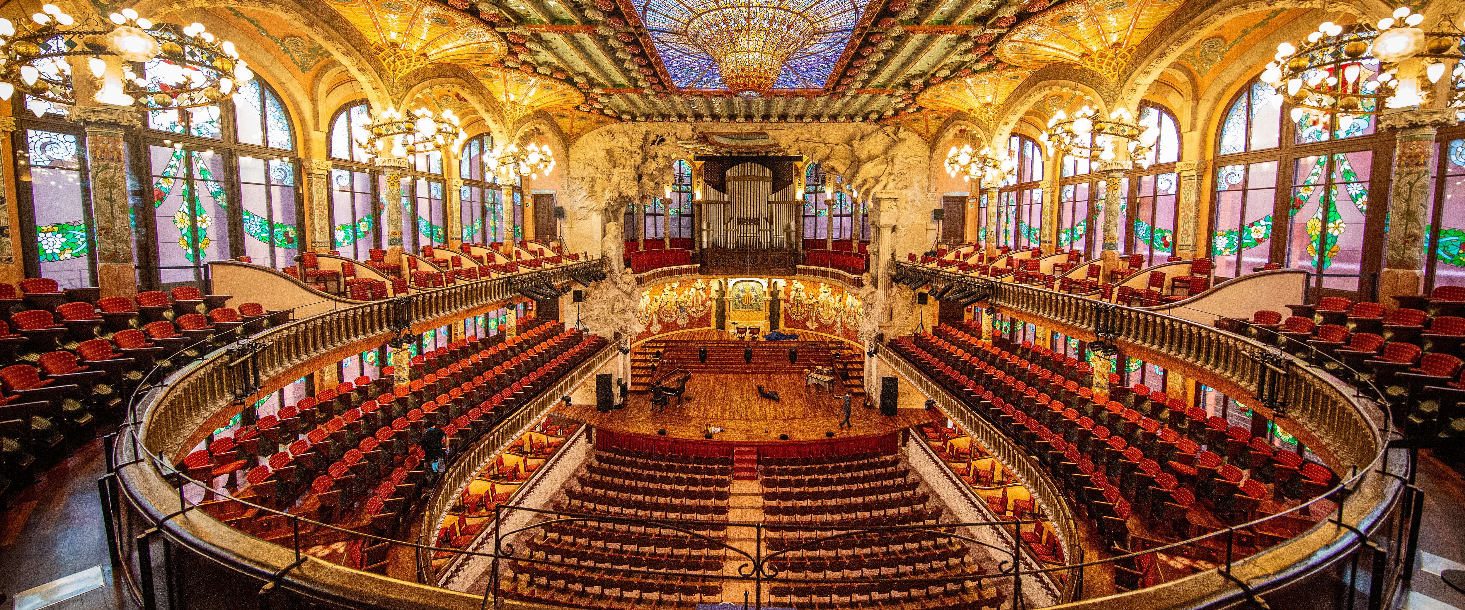 The Palau de la Música Catalana.