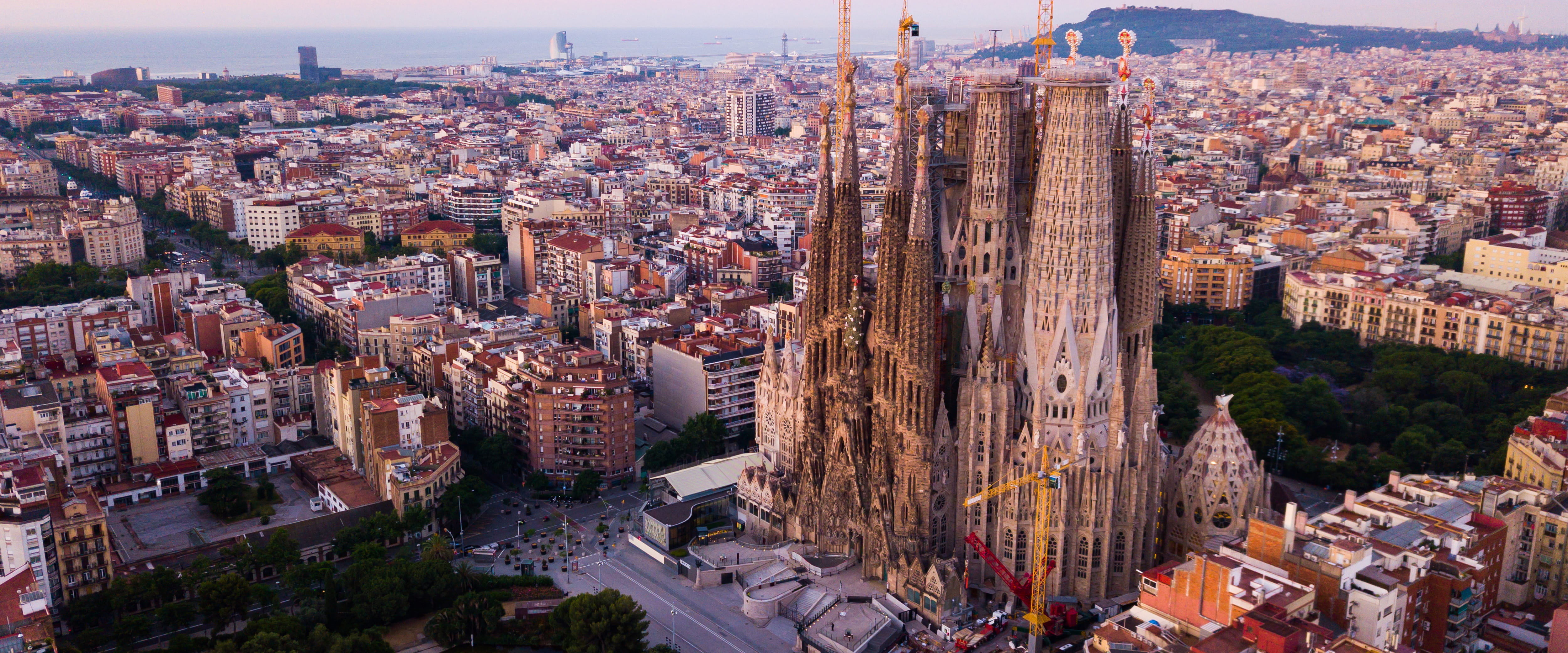 The Sagrada Familia cathedral.