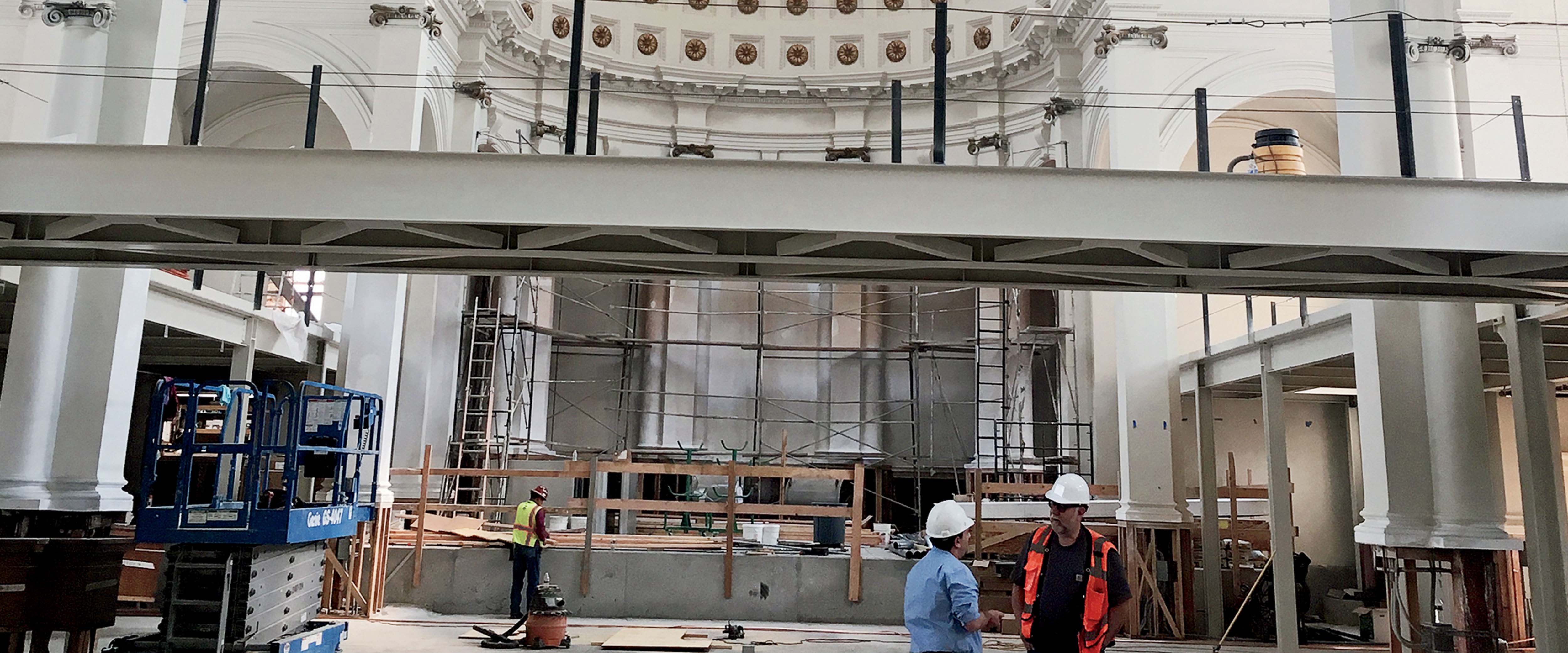 Saint Joseph’s Church in San Francisco undergoes rennovation into modern office space