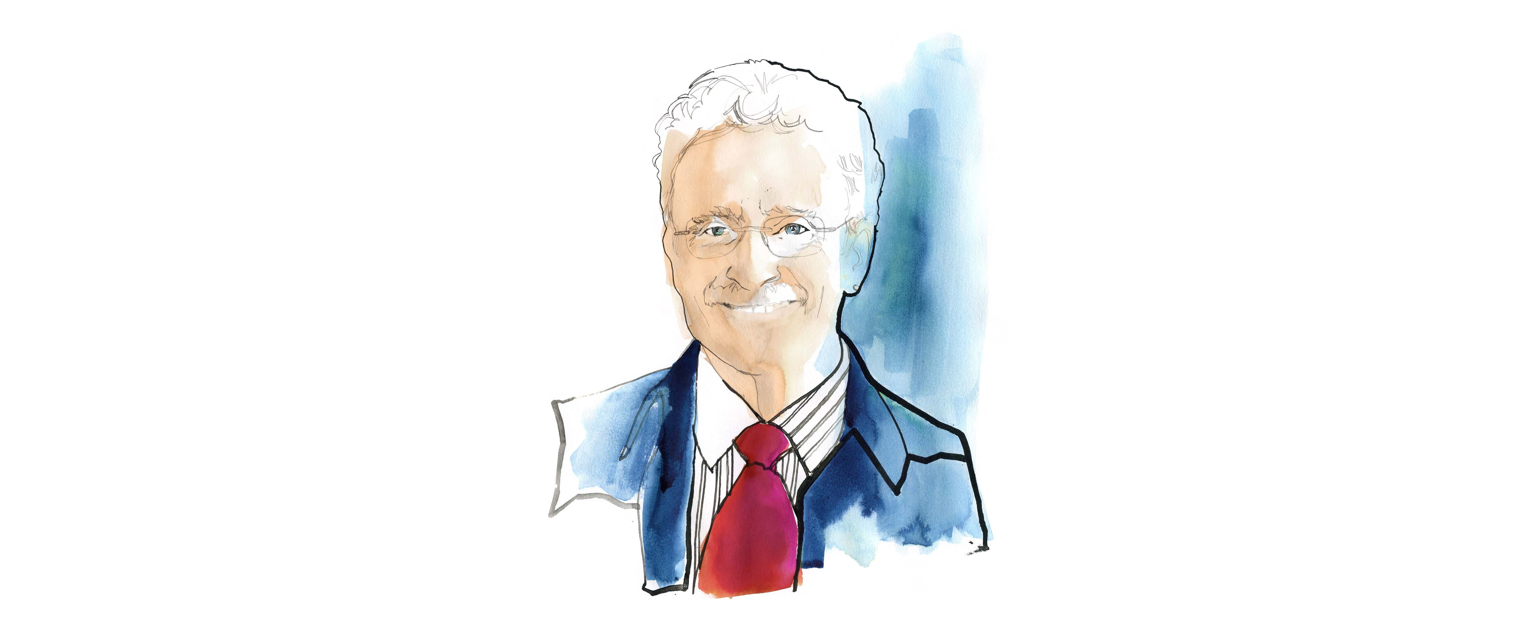 Illustration of Ron Tarrson '72