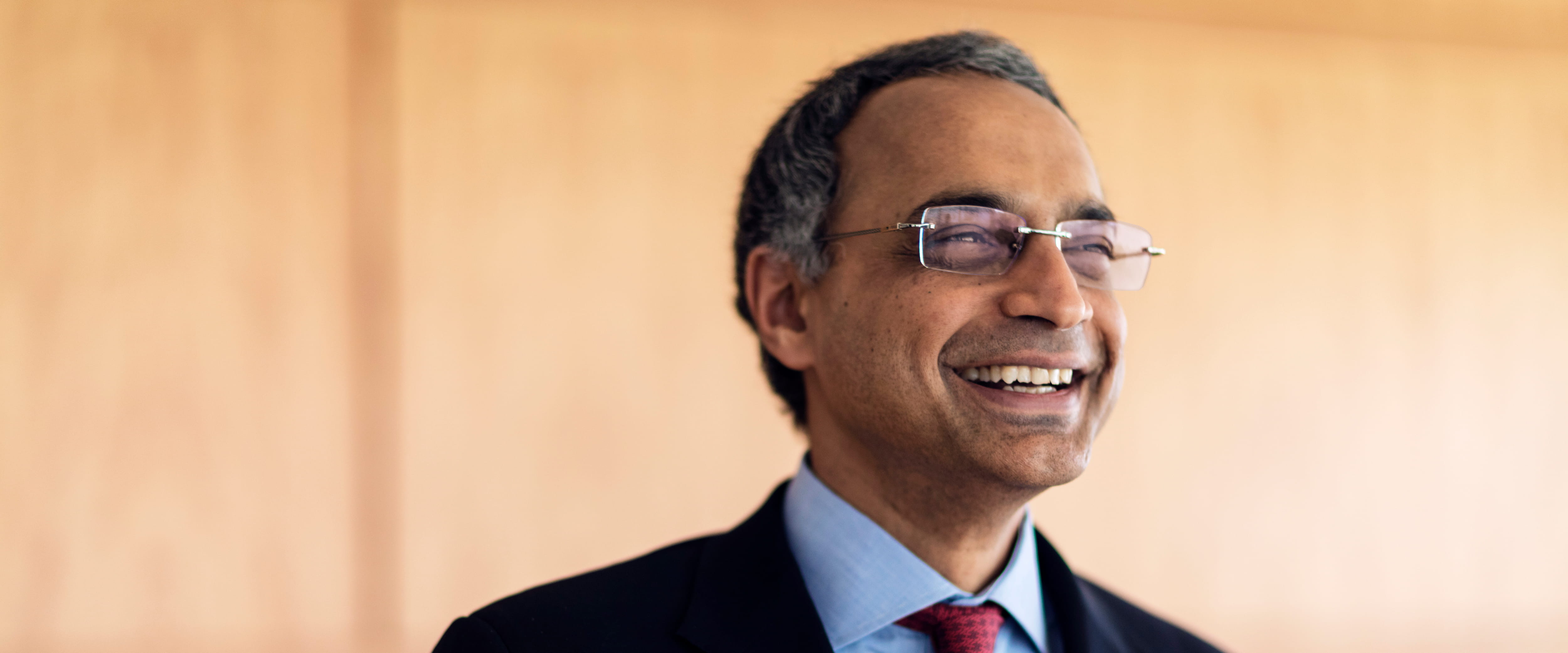 Chicago Booth Dean Madhav Rajan, smiling