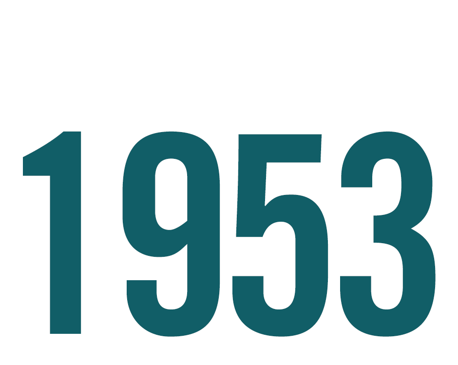 Image with the words 1953