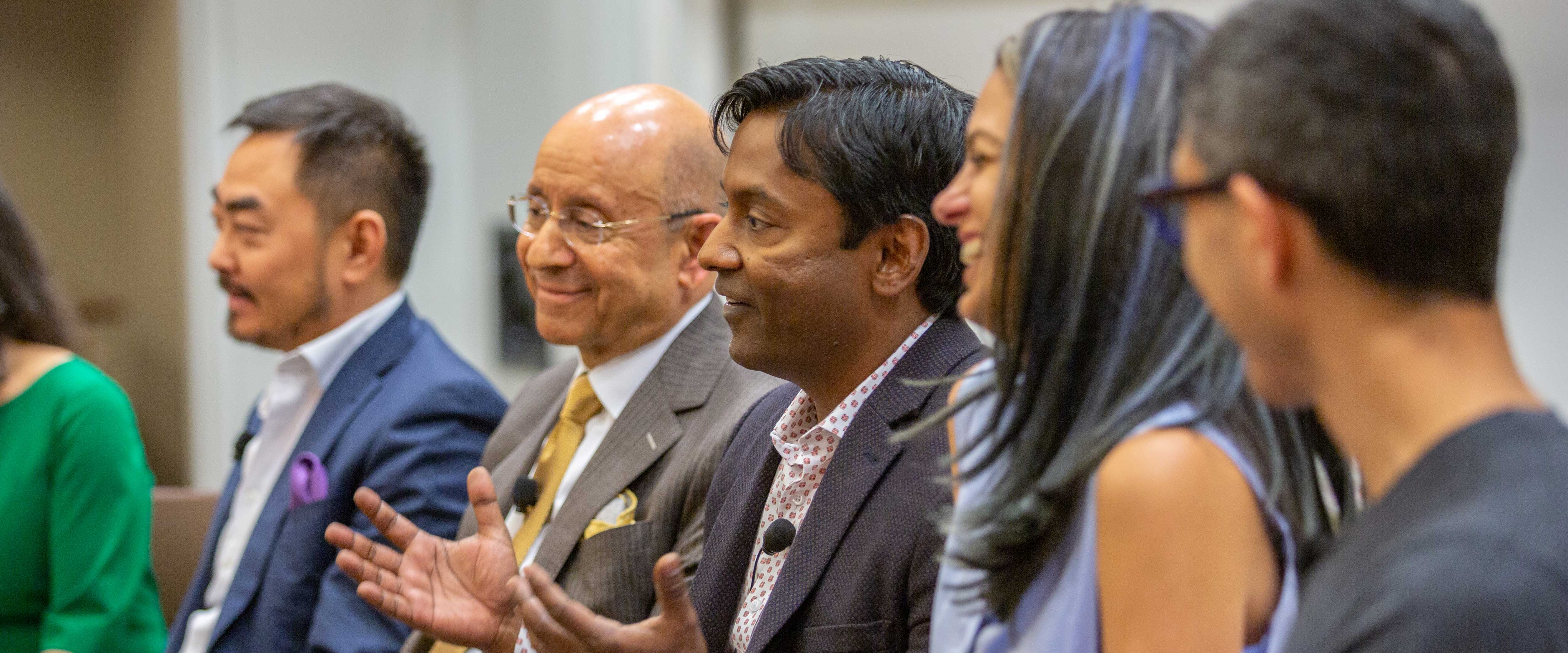 Panel of alumni speaking at the Management Conference