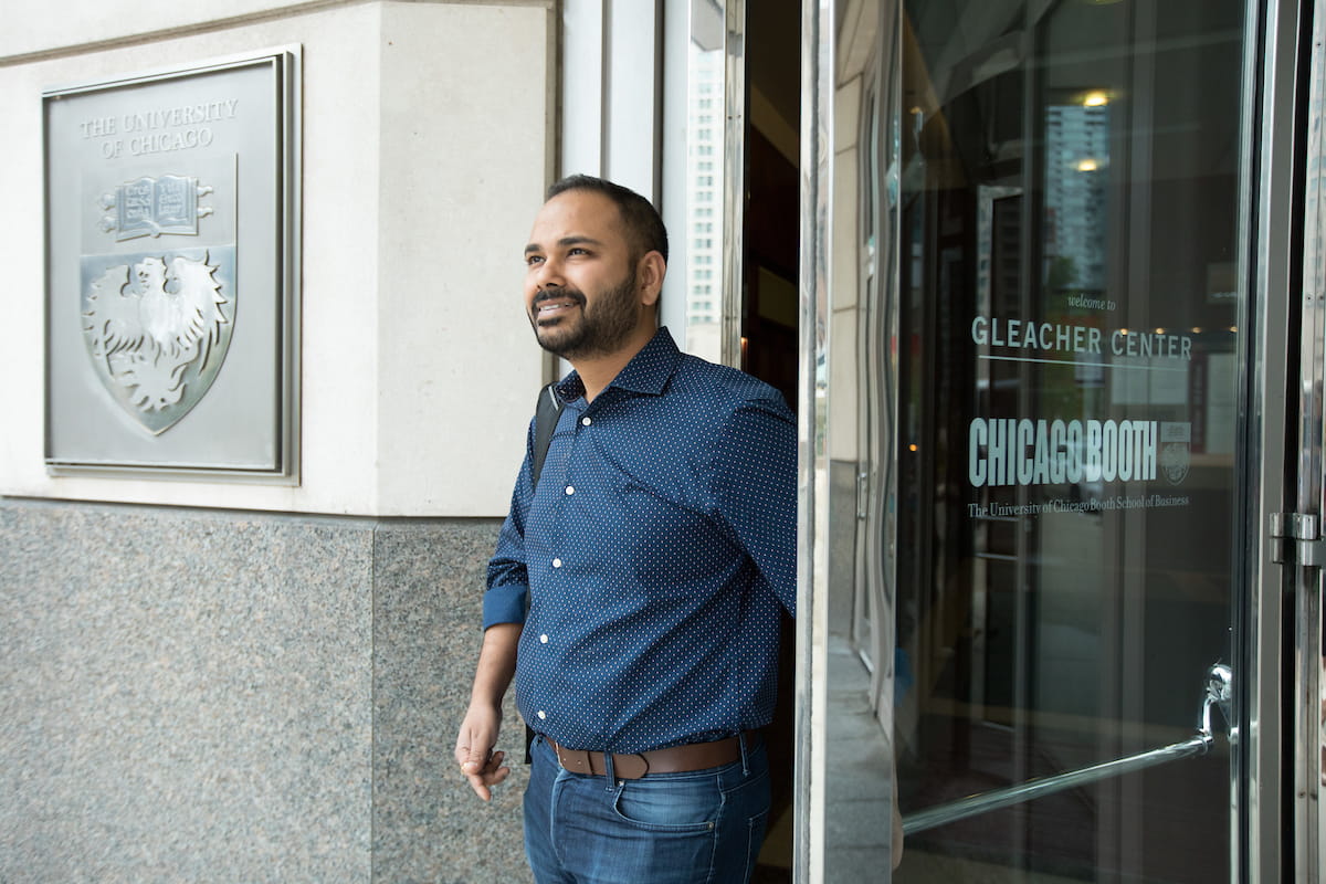 Male student at Chicago Booth