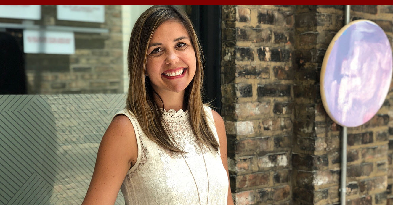 Headshot of Chelsie Patterson ‘19, alumna of the Evening program and CEO and Co-Founder of Memento