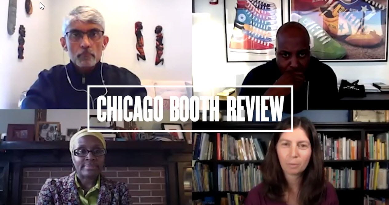 Speakers at the Kilts Center for Marketing "Marketing for Good" event