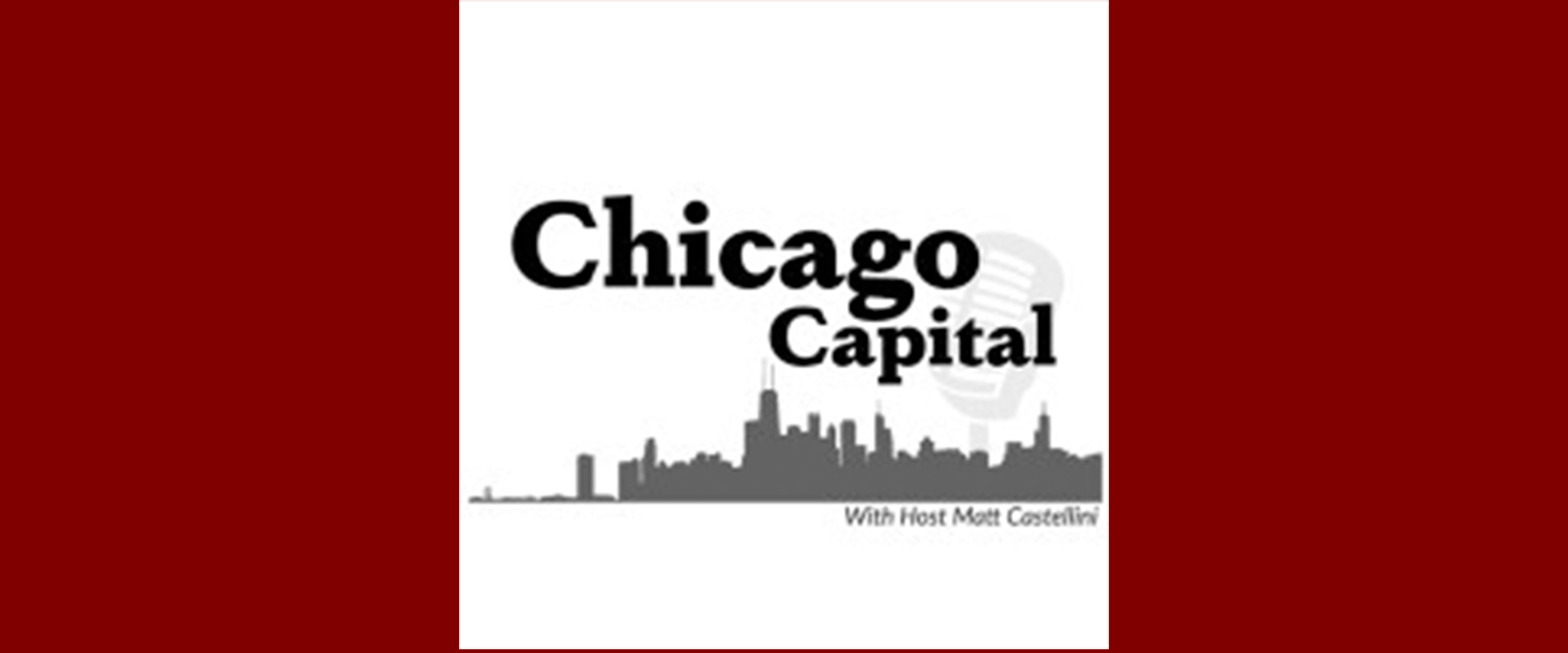Matt Castellini's logo of the Chicago skyline for podcast Chicago Capital