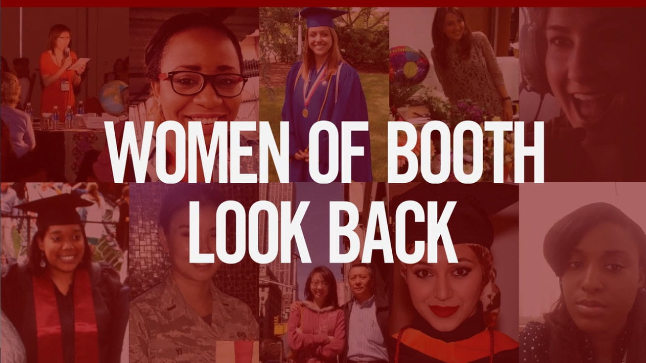 Women of Booth Look Back video