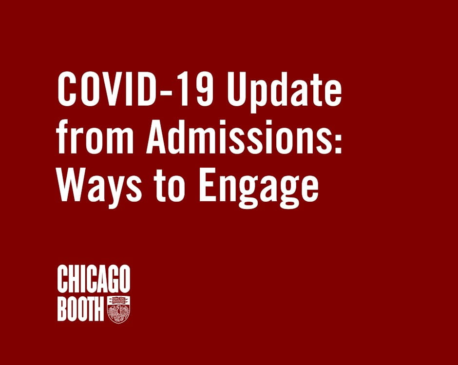 COVID-19 Update from Admissions: Ways to Engage