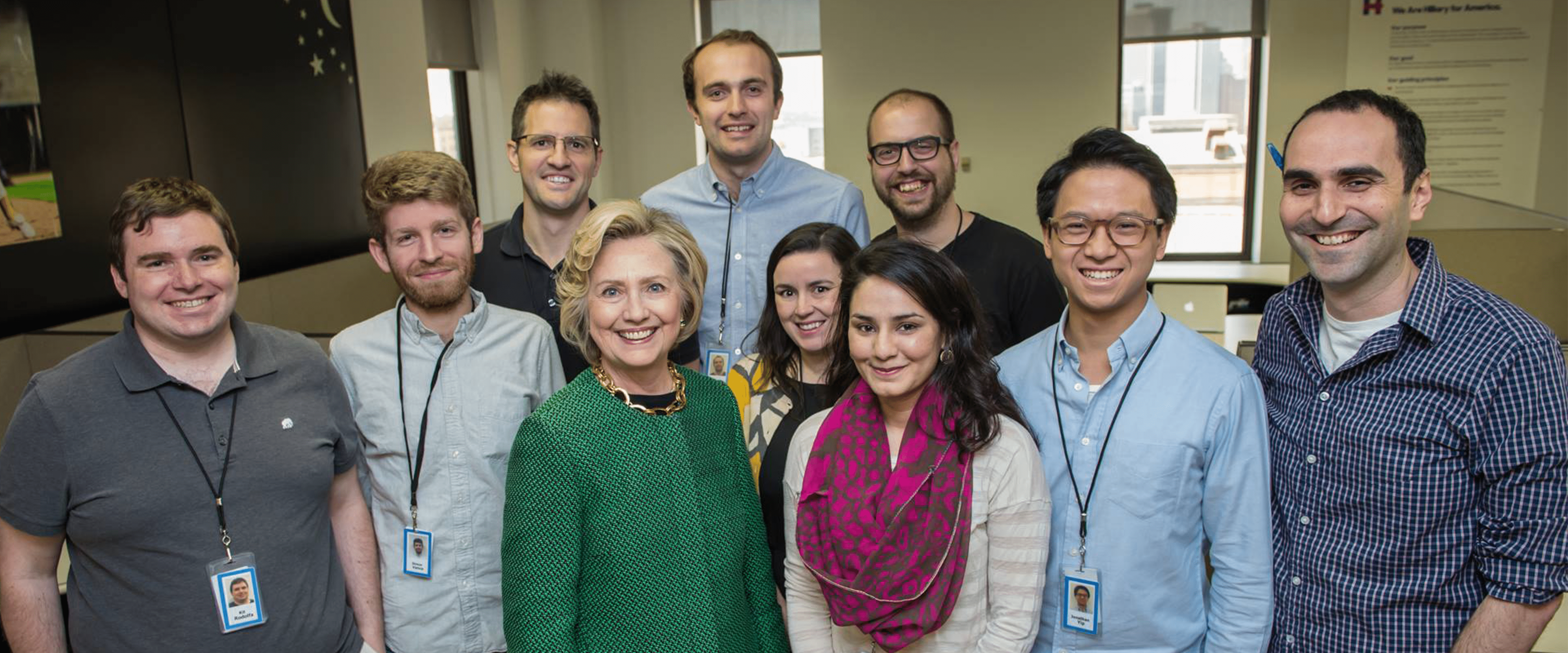 Jared Mueller Hilary Clinton and group