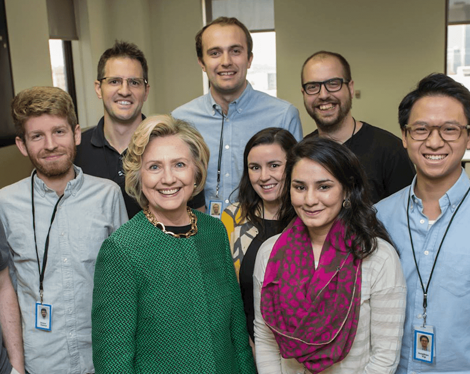 Jared Mueller Hilary Clinton and group