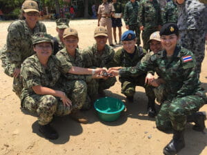 Kate Constantakis in the military 