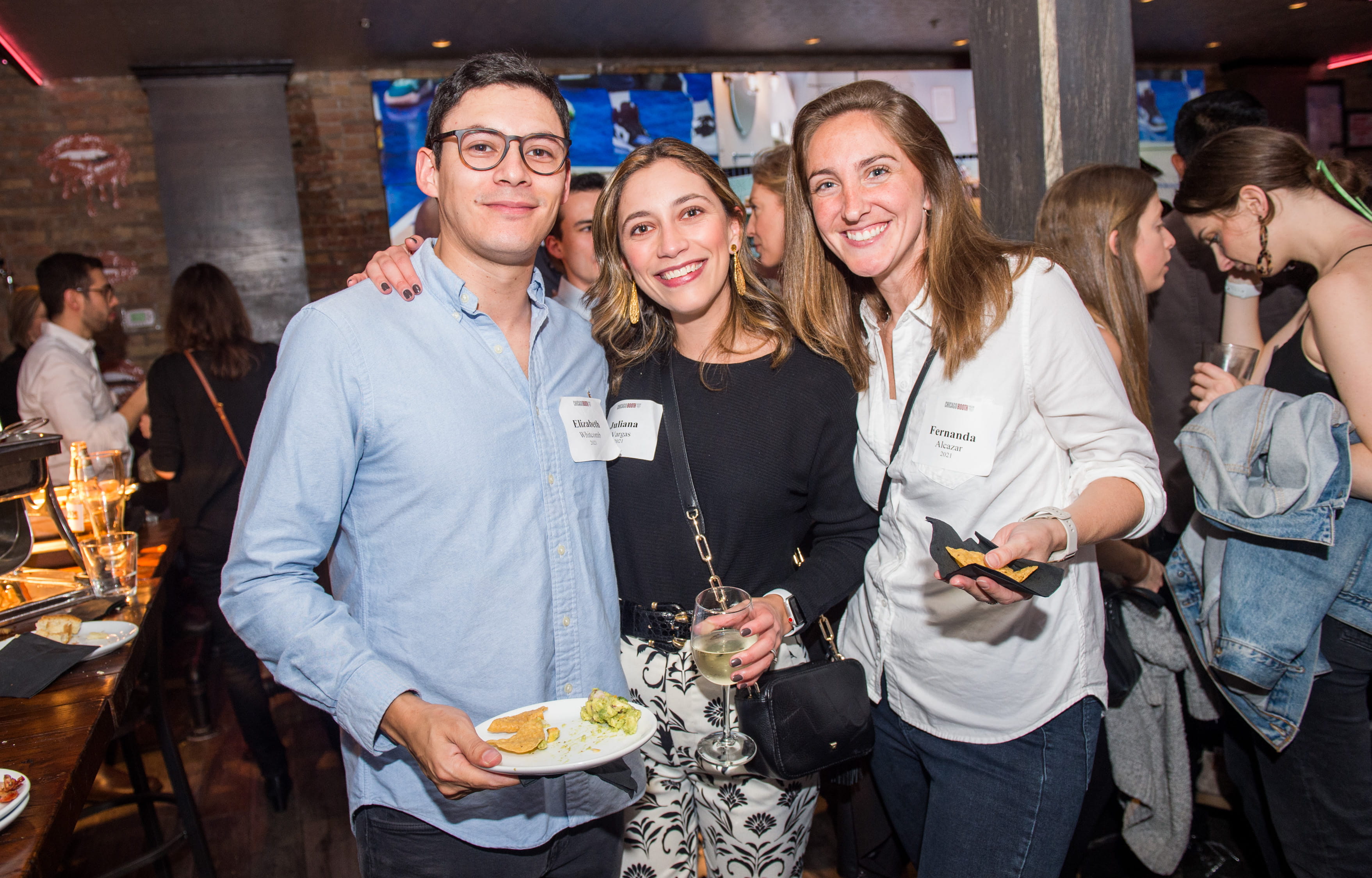 Three members of the MBA class of 2021