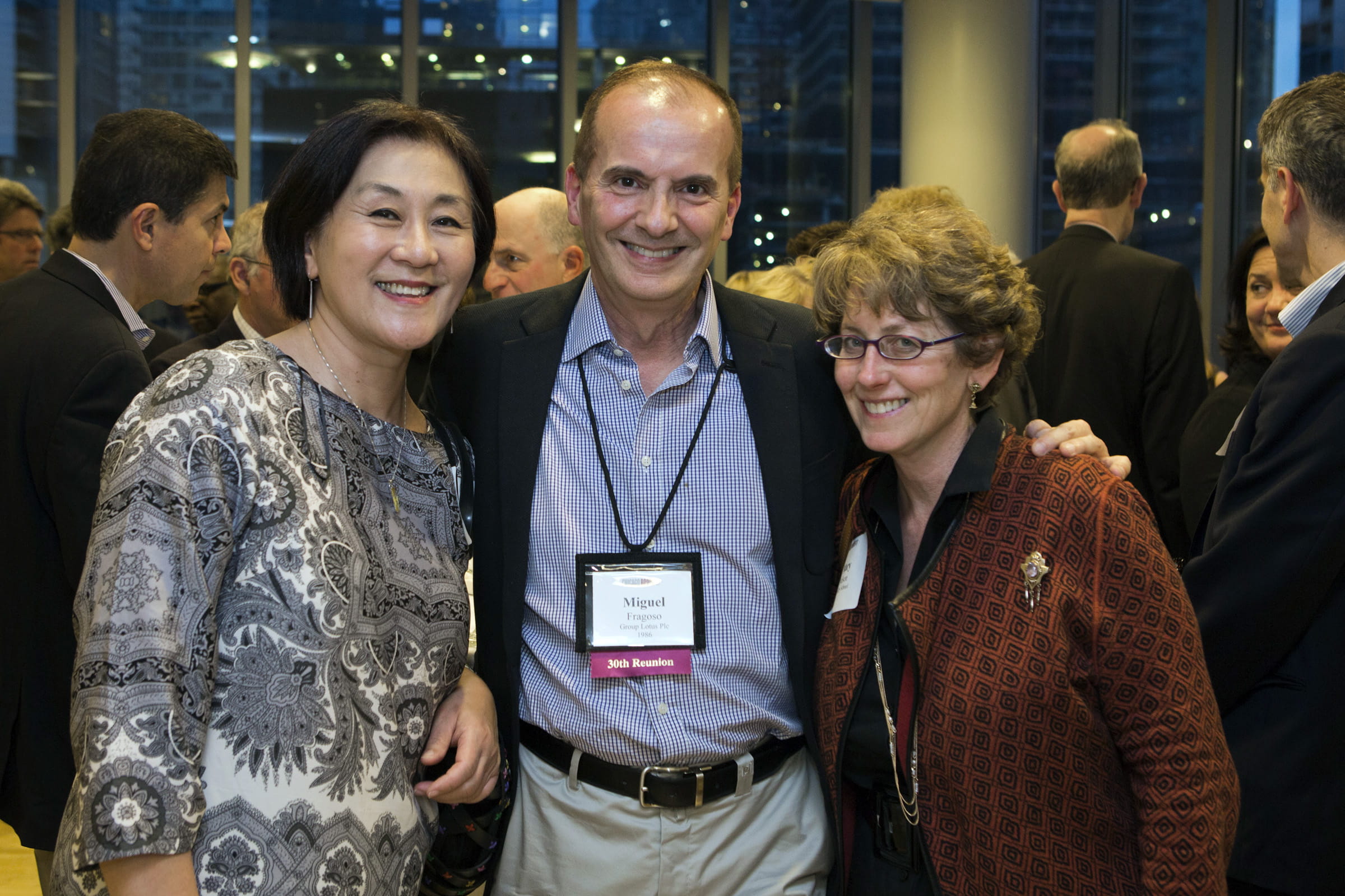 3 members of the class of 1986 at their 30th Reunion