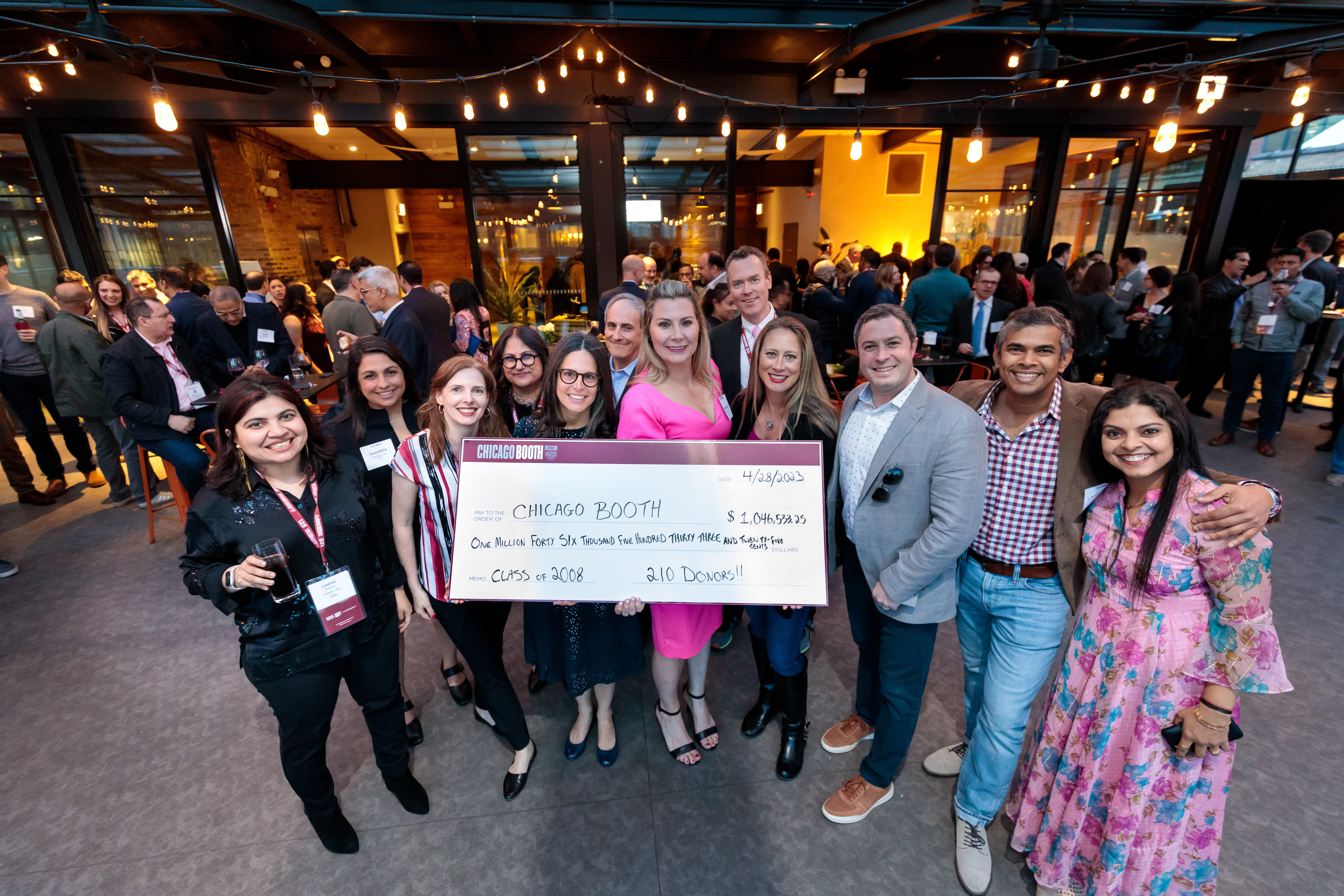 Class of 2008 reunion check at Reconnect 2023