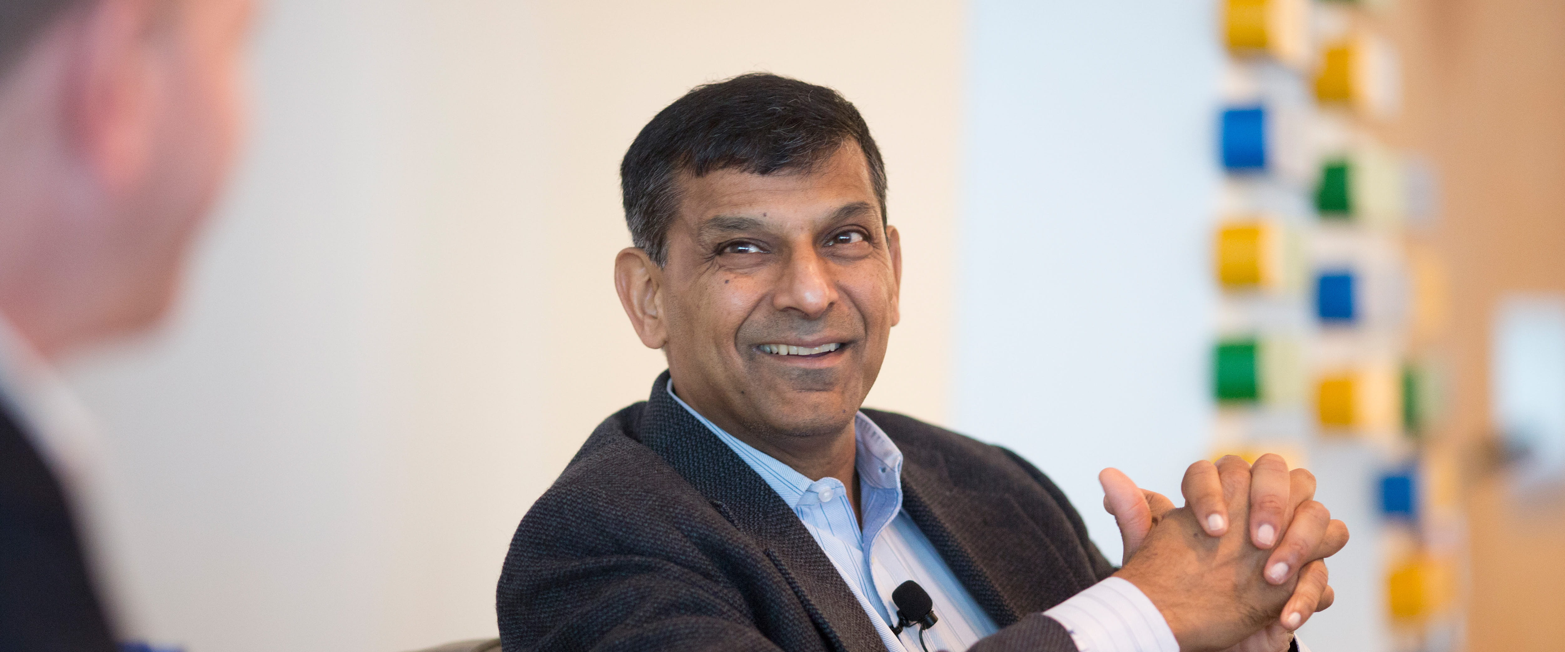 Raghuram Rajan talking at event