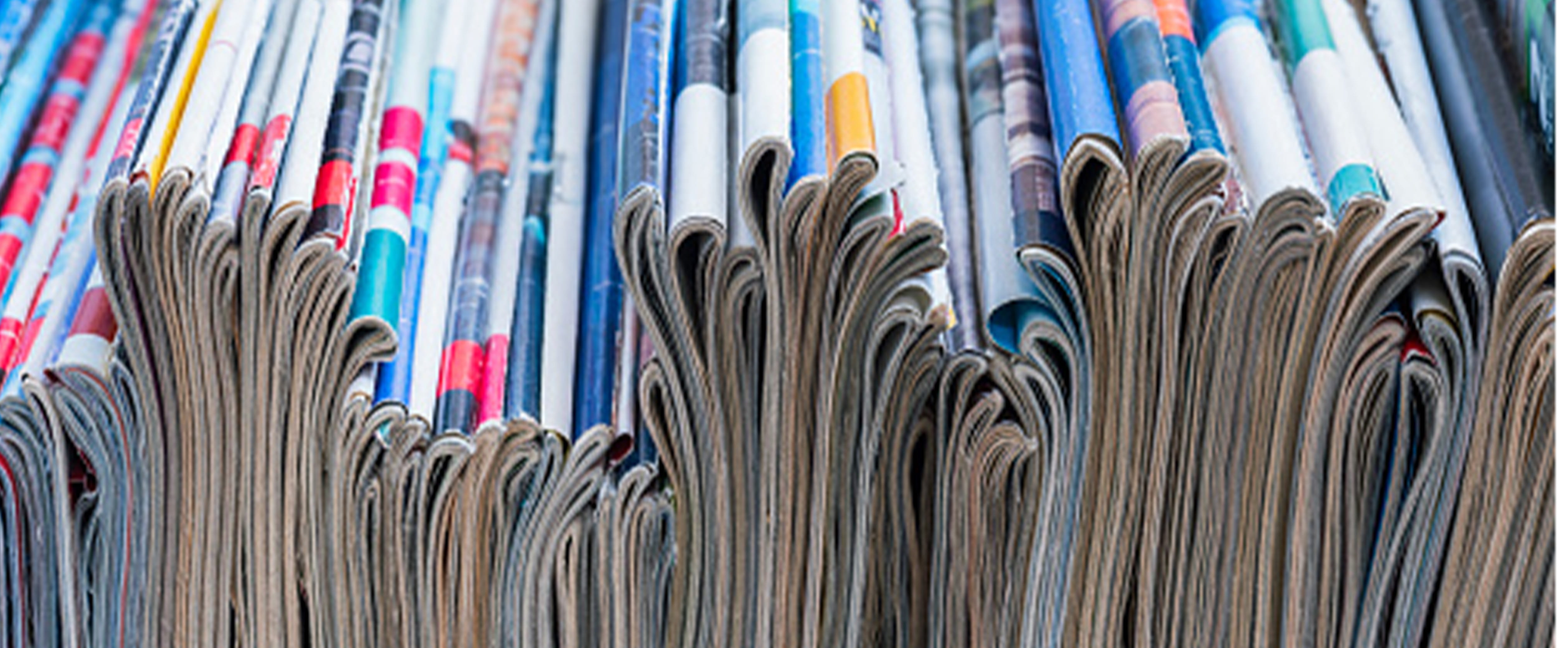 image of magazines bundled together