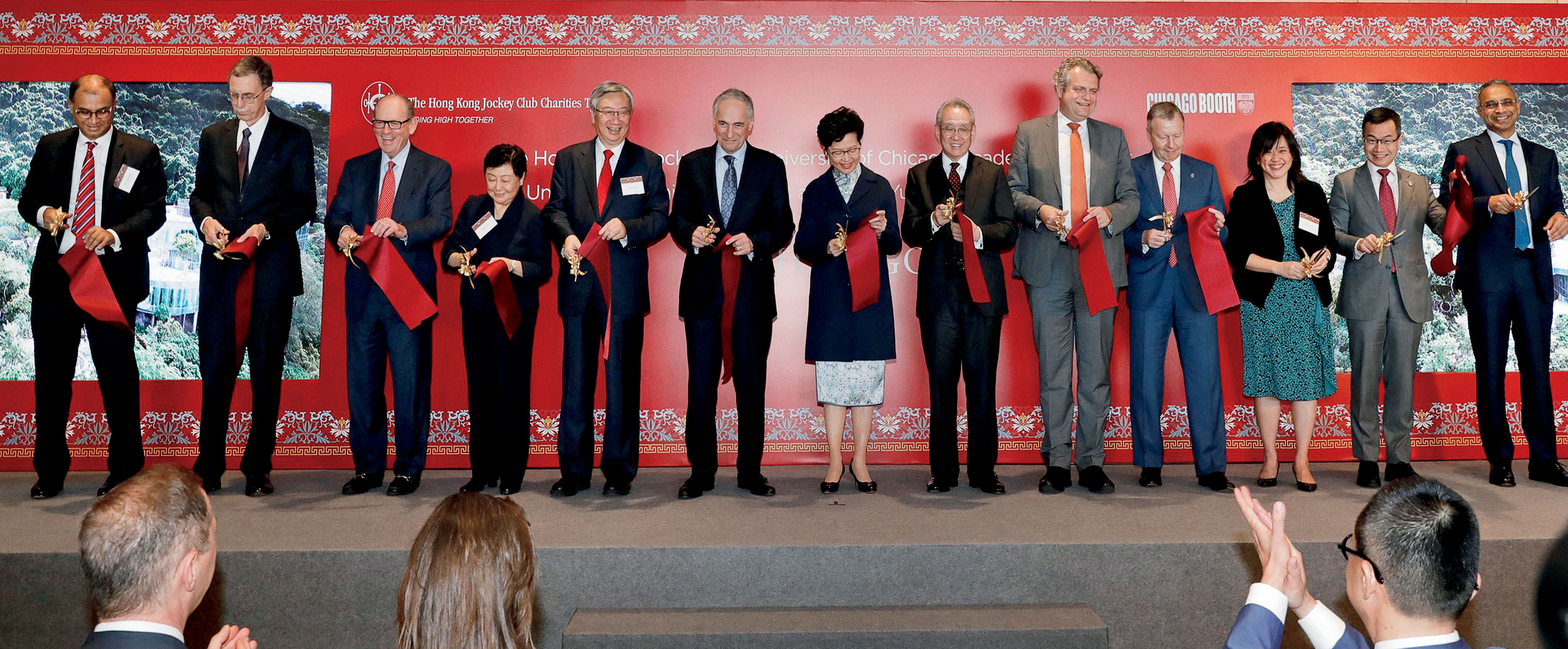 Hng Kong staff on stage